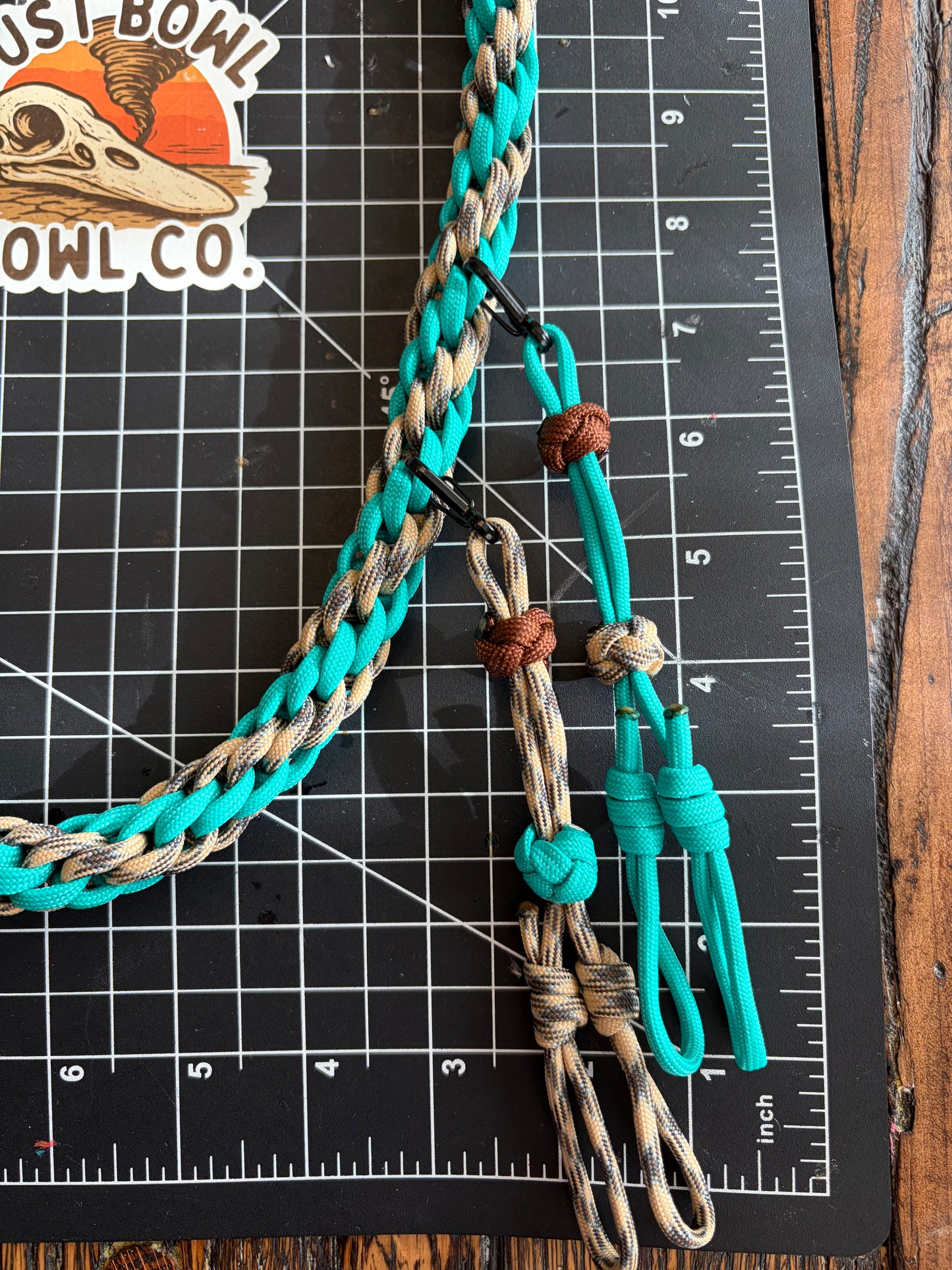 Shorty Round Braid - Teal