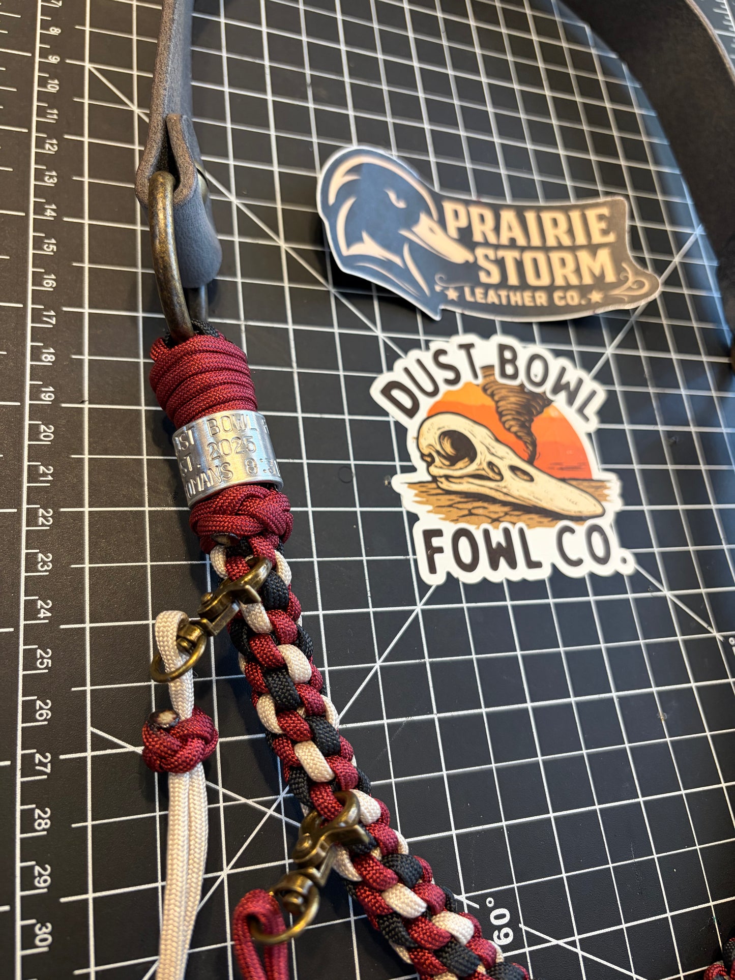 Hybrid Leather x Half Round Lanyard - Sooner Magic