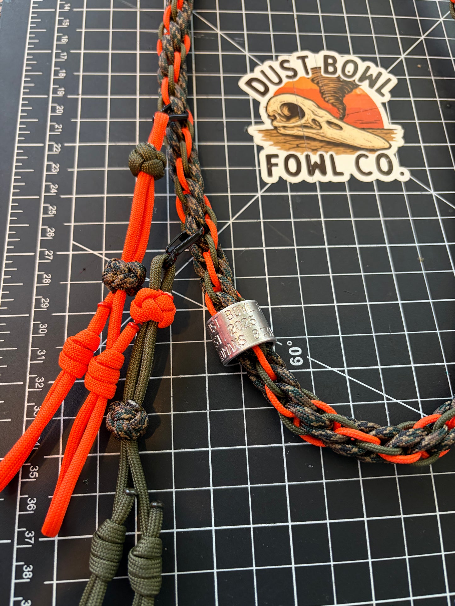 Shorty Round Braid Thin Line - Blaze Orange