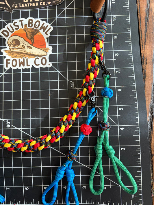 Hybrid Leather x Half Round Lanyard - Crayon Box