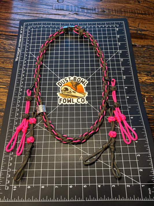 Shorty Round Braid Thin Line - Neon Pink