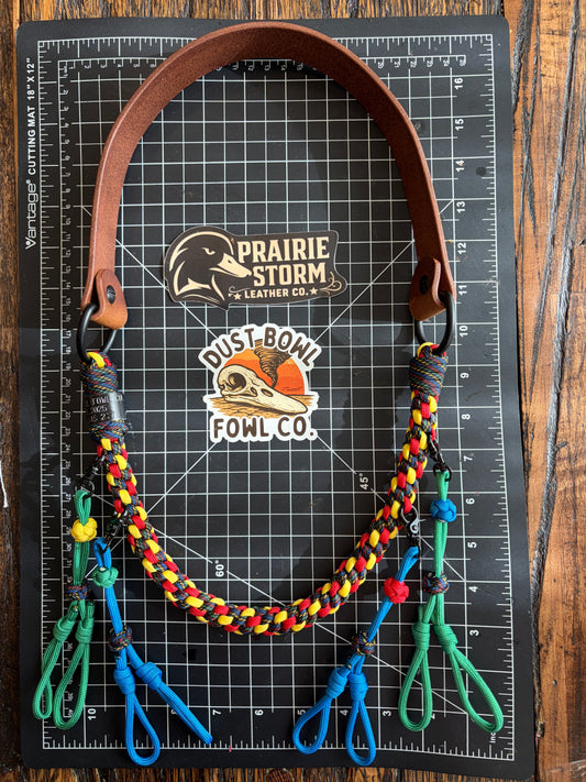 Hybrid Leather x Half Round Lanyard - Crayon Box