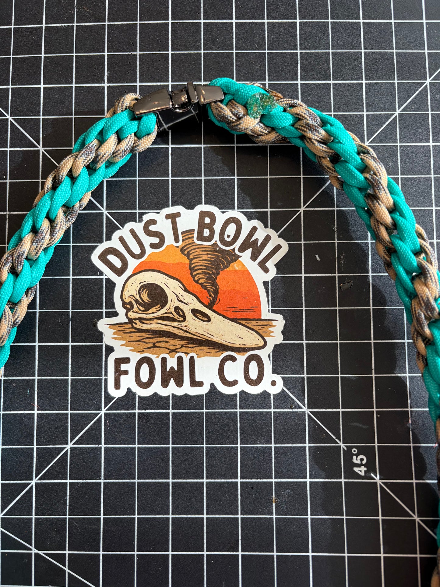 Shorty Round Braid - Teal
