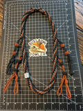 Shorty Round Braid Thin Line - Orange Diamond
