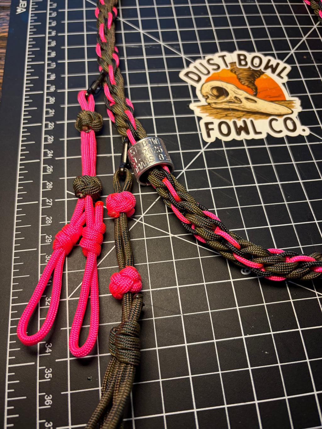 Shorty Round Braid Thin Line - Neon Pink