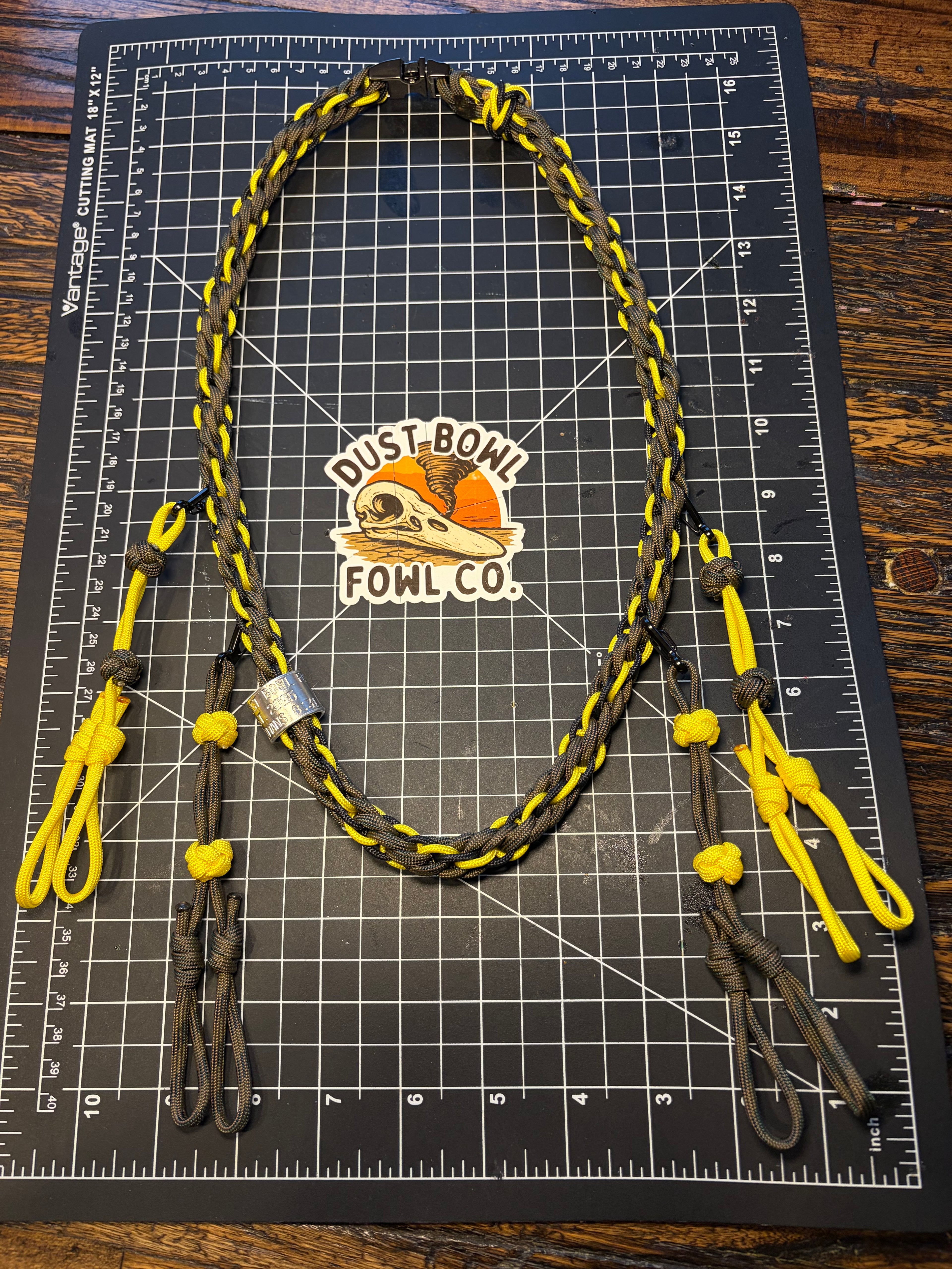 Shorty Round Braid Thin Line - Neon Yellow