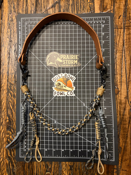 Hybrid Leather x Half Round Lanyard - Saint