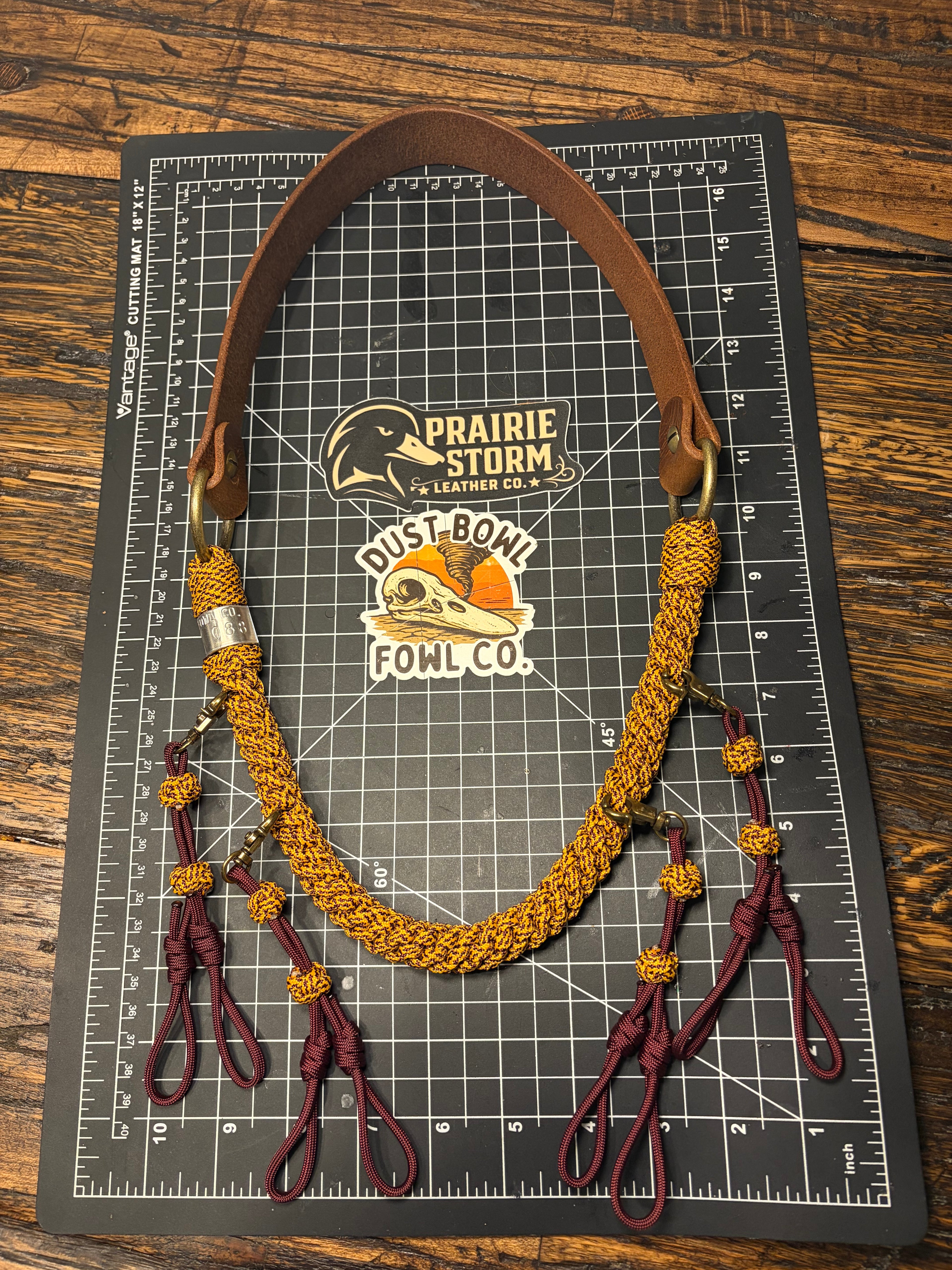 Leather x Half Round Lanyard - Hogwarts