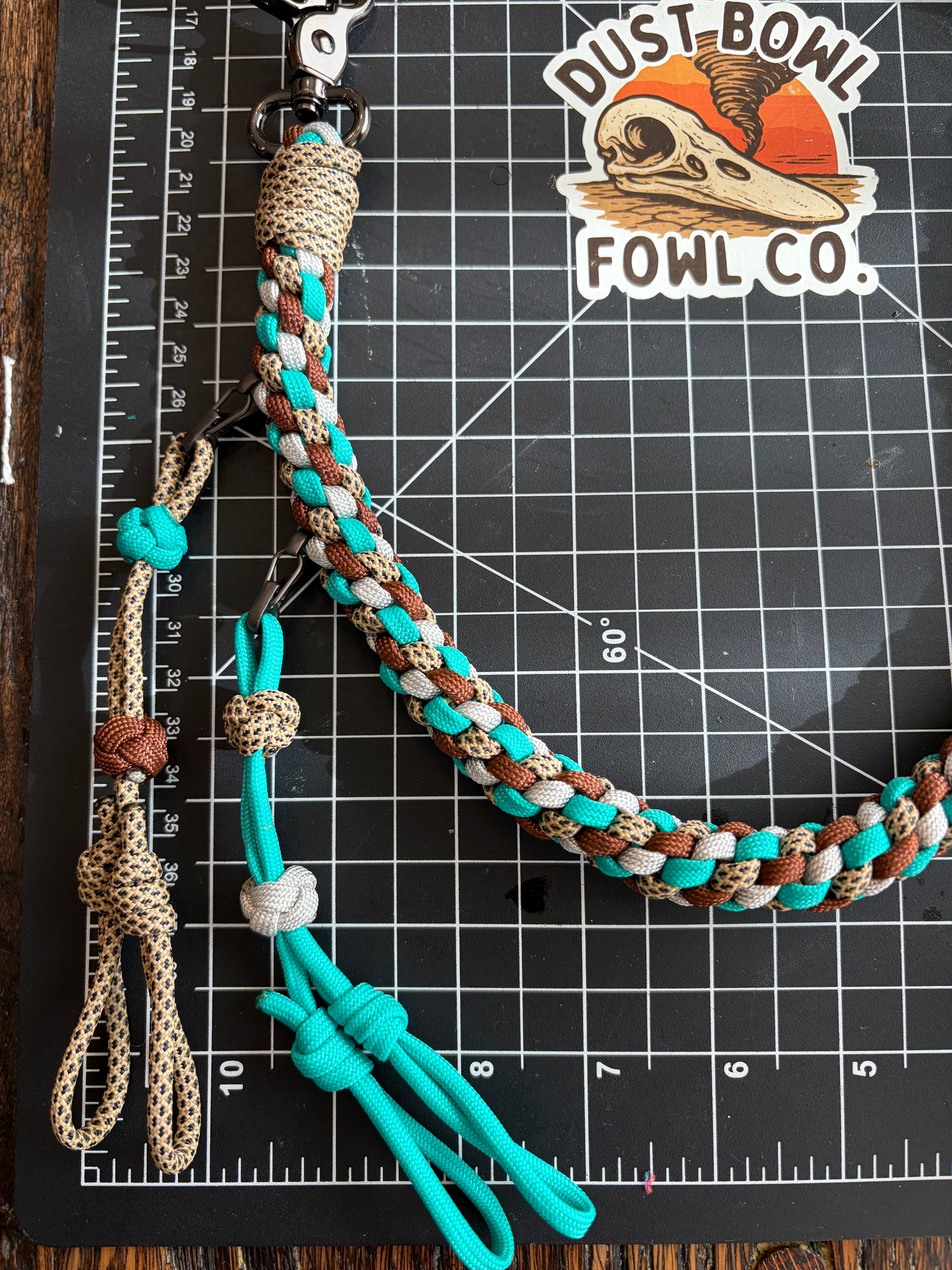 Hybrid Biothane x Half Round Lanyard - Pintail