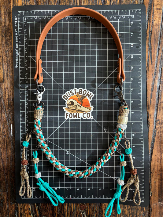 Hybrid Biothane x Half Round Lanyard - Pintail