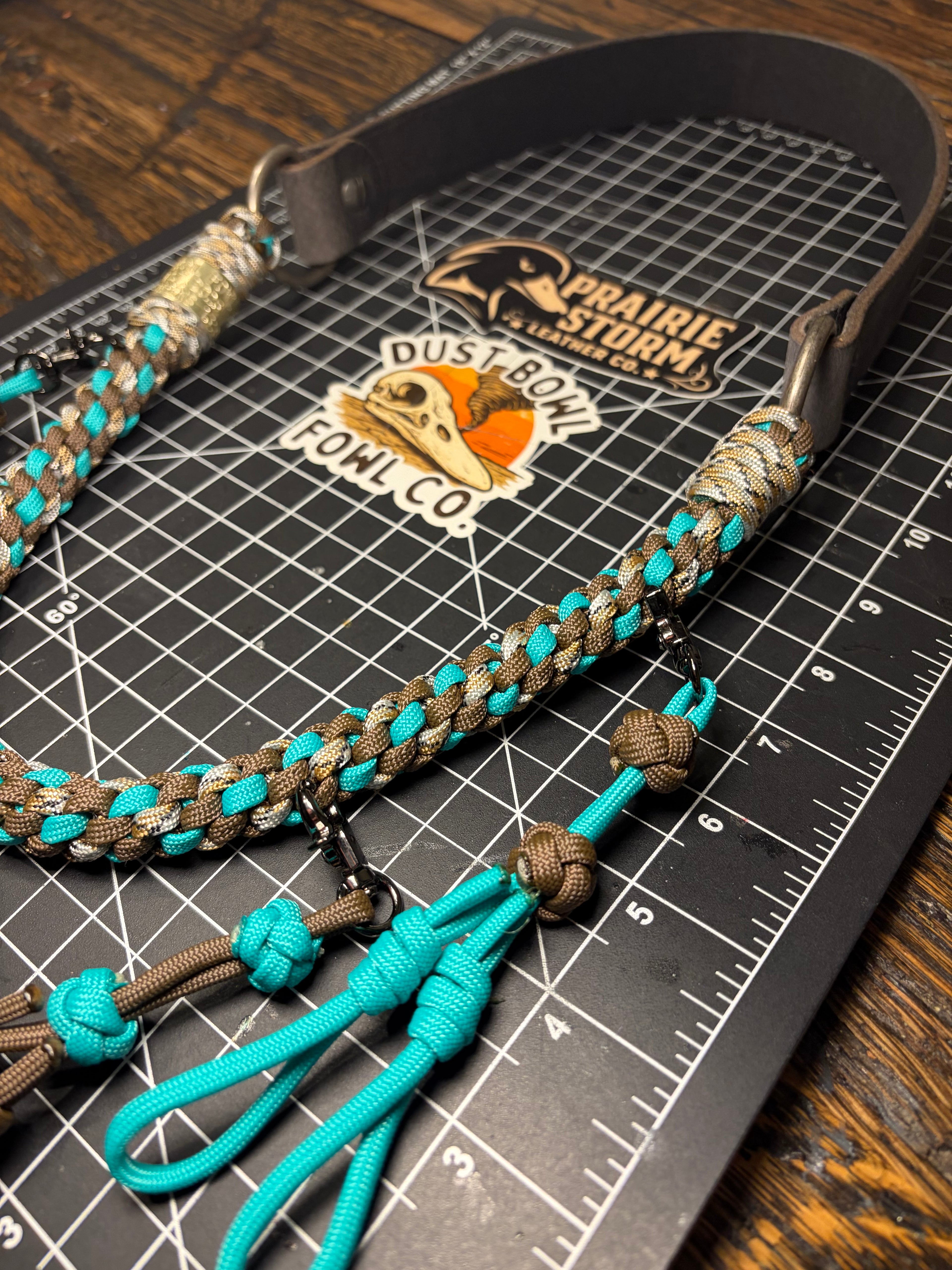 Leather x Half Round Lanyard - Pintail