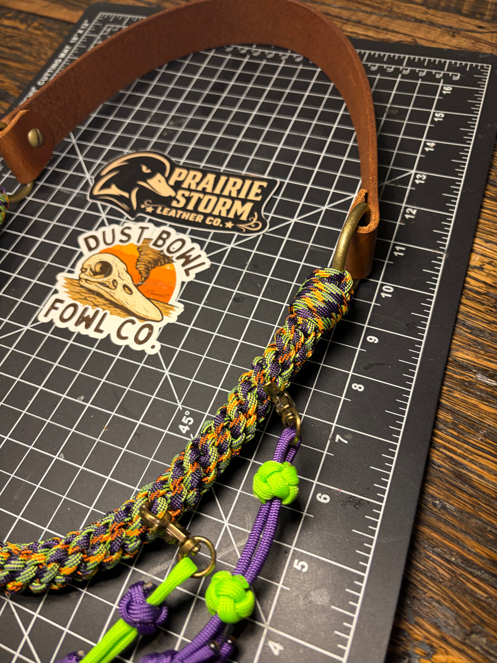 Leather x Half Round Lanyard - Joker