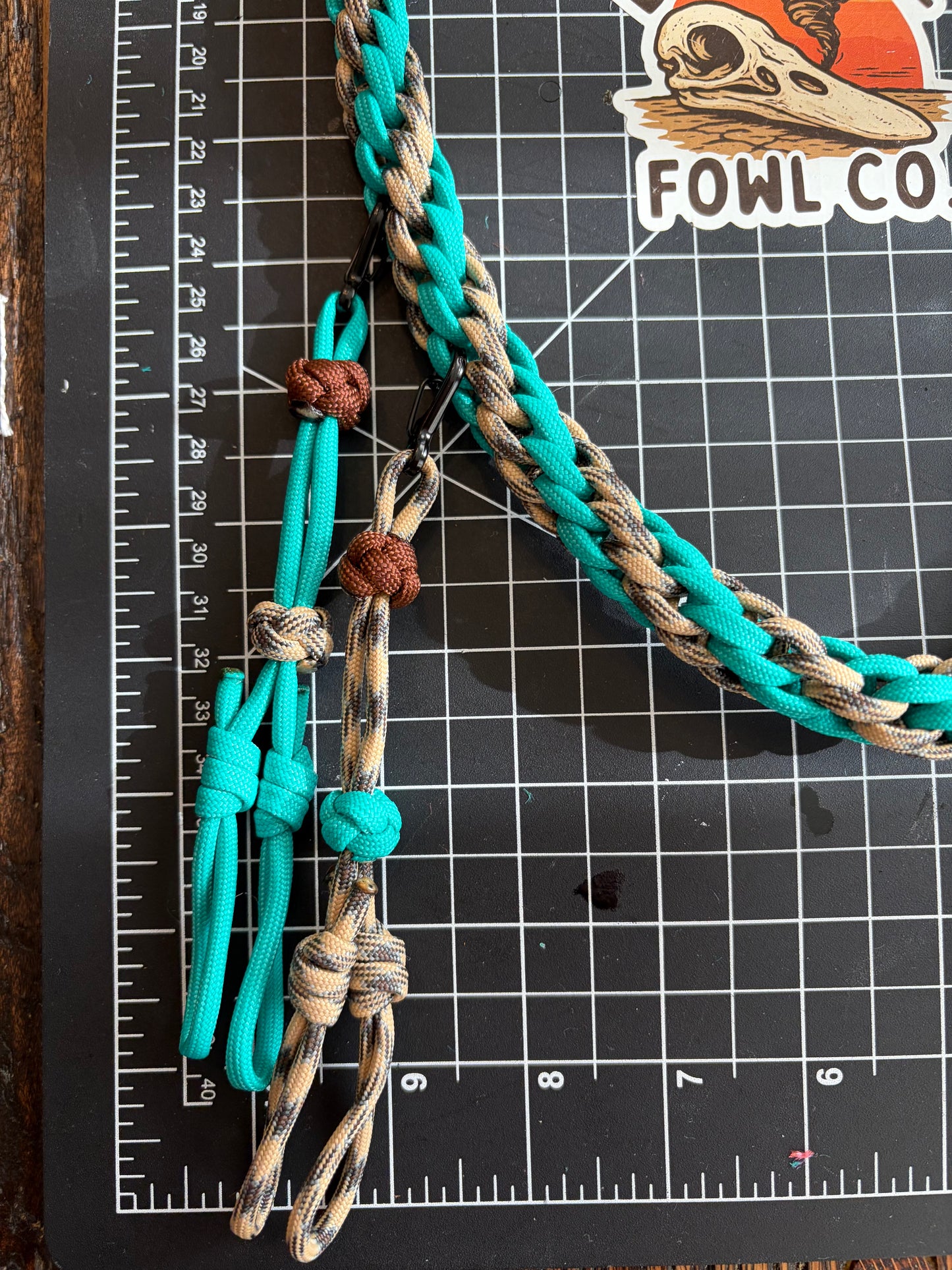 Shorty Round Braid - Teal