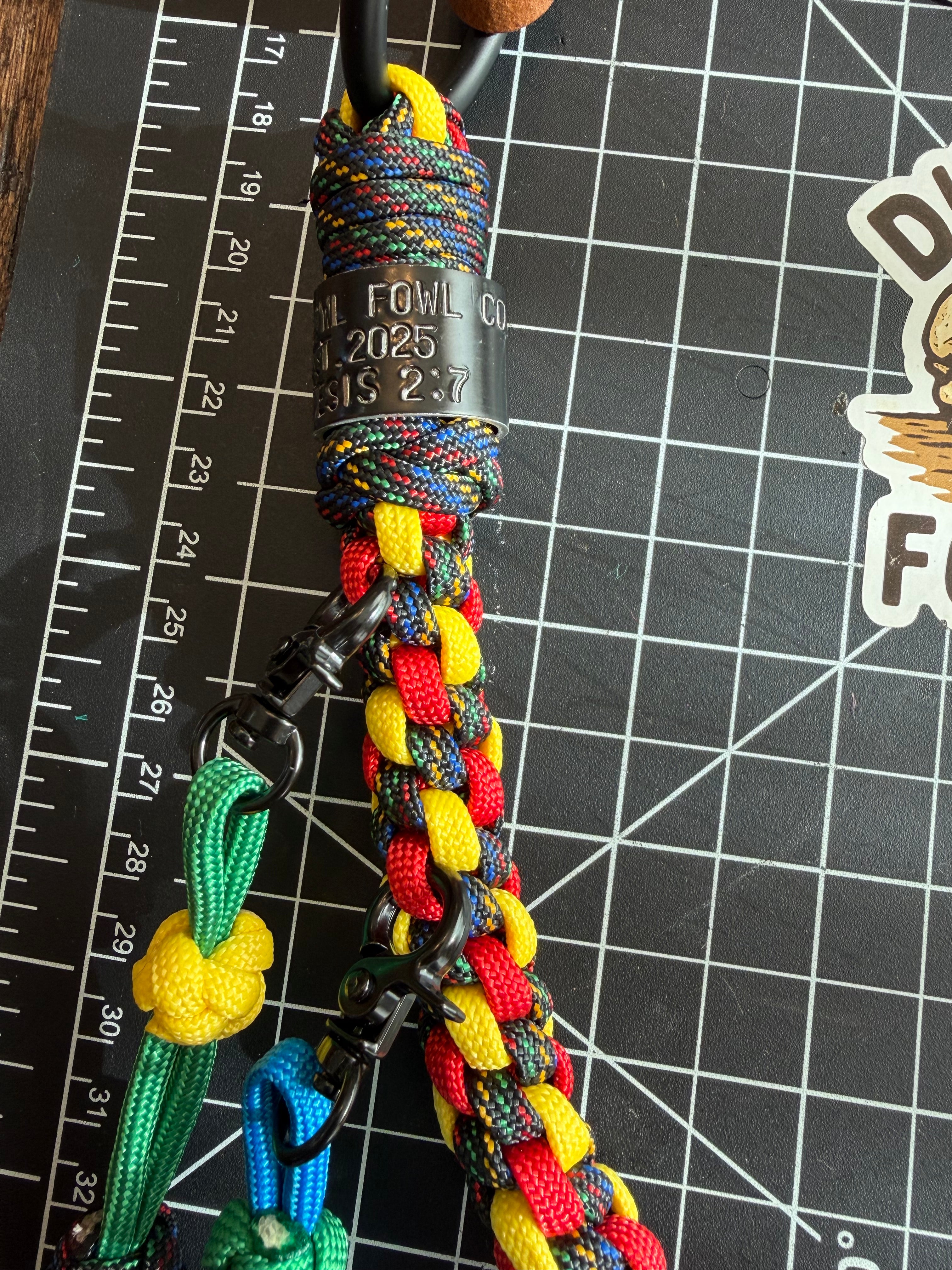 Hybrid Leather x Half Round Lanyard - Crayon Box