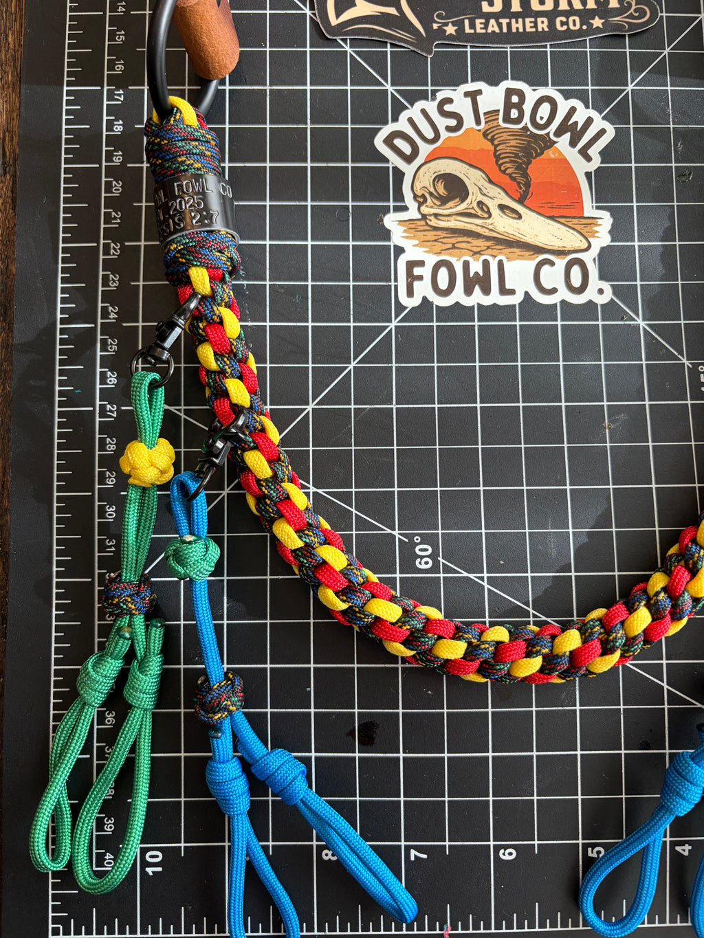 Hybrid Leather x Half Round Lanyard - Crayon Box