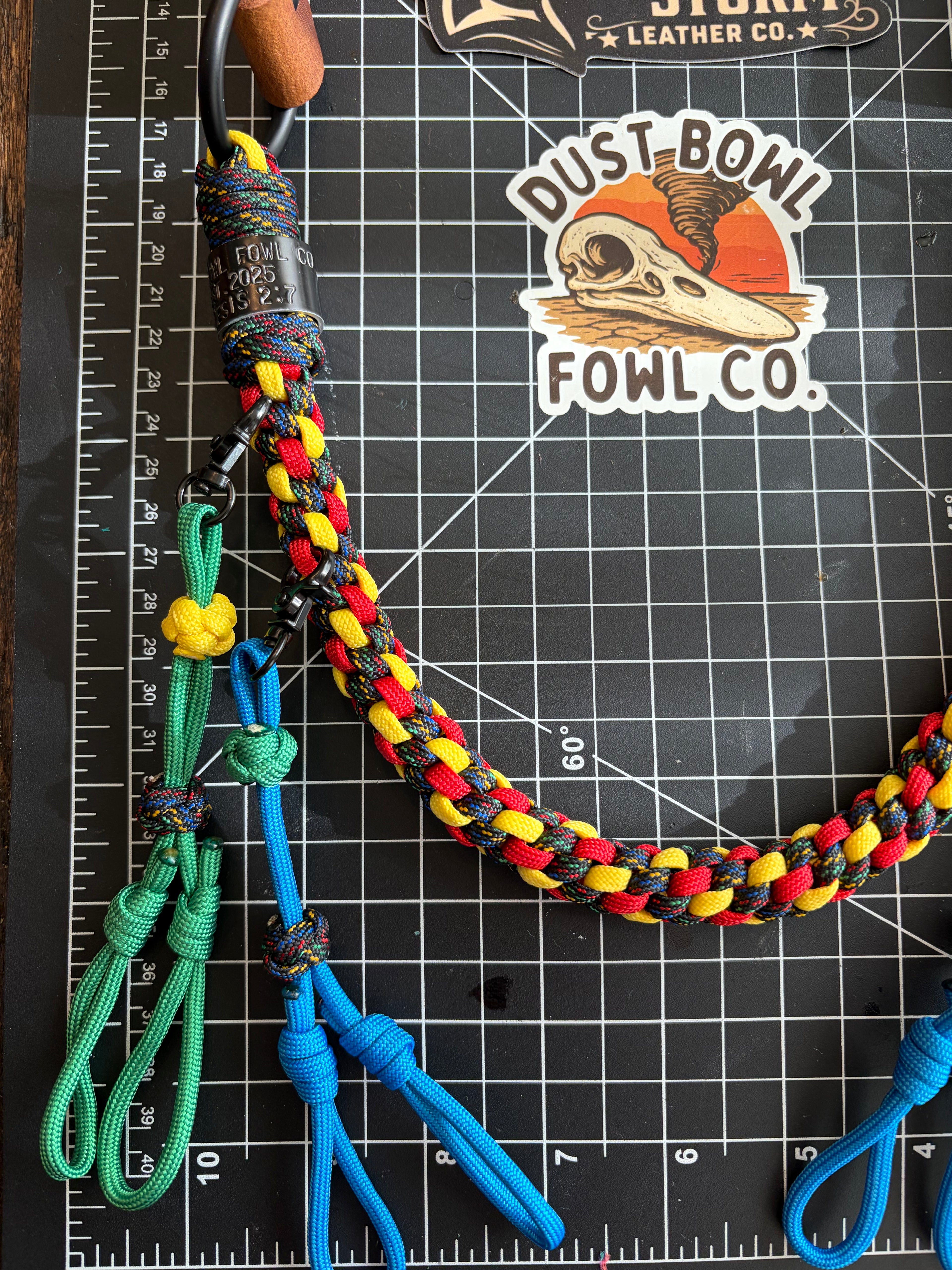 Hybrid Leather x Half Round Lanyard - Crayon Box