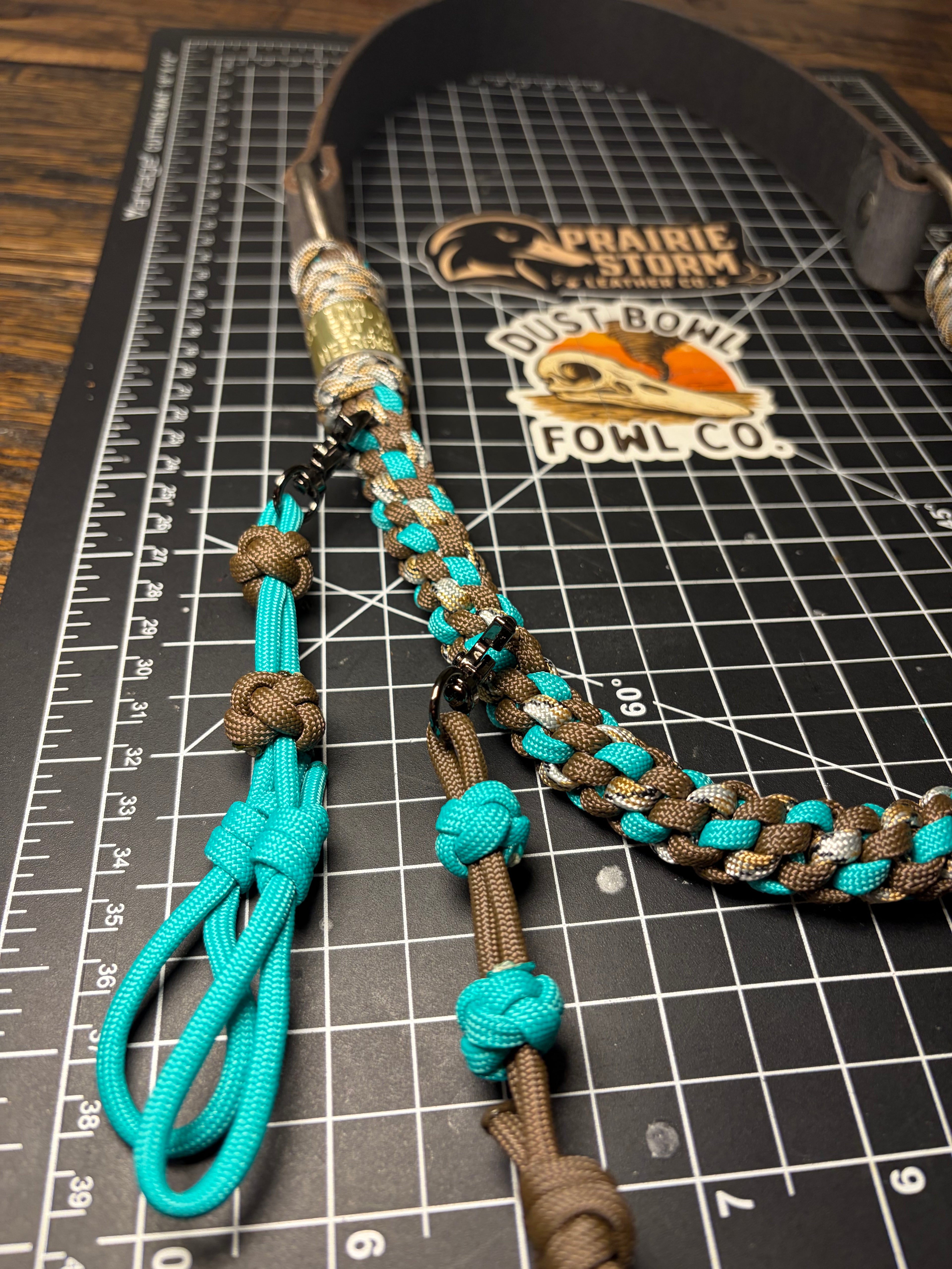 Leather x Half Round Lanyard - Pintail