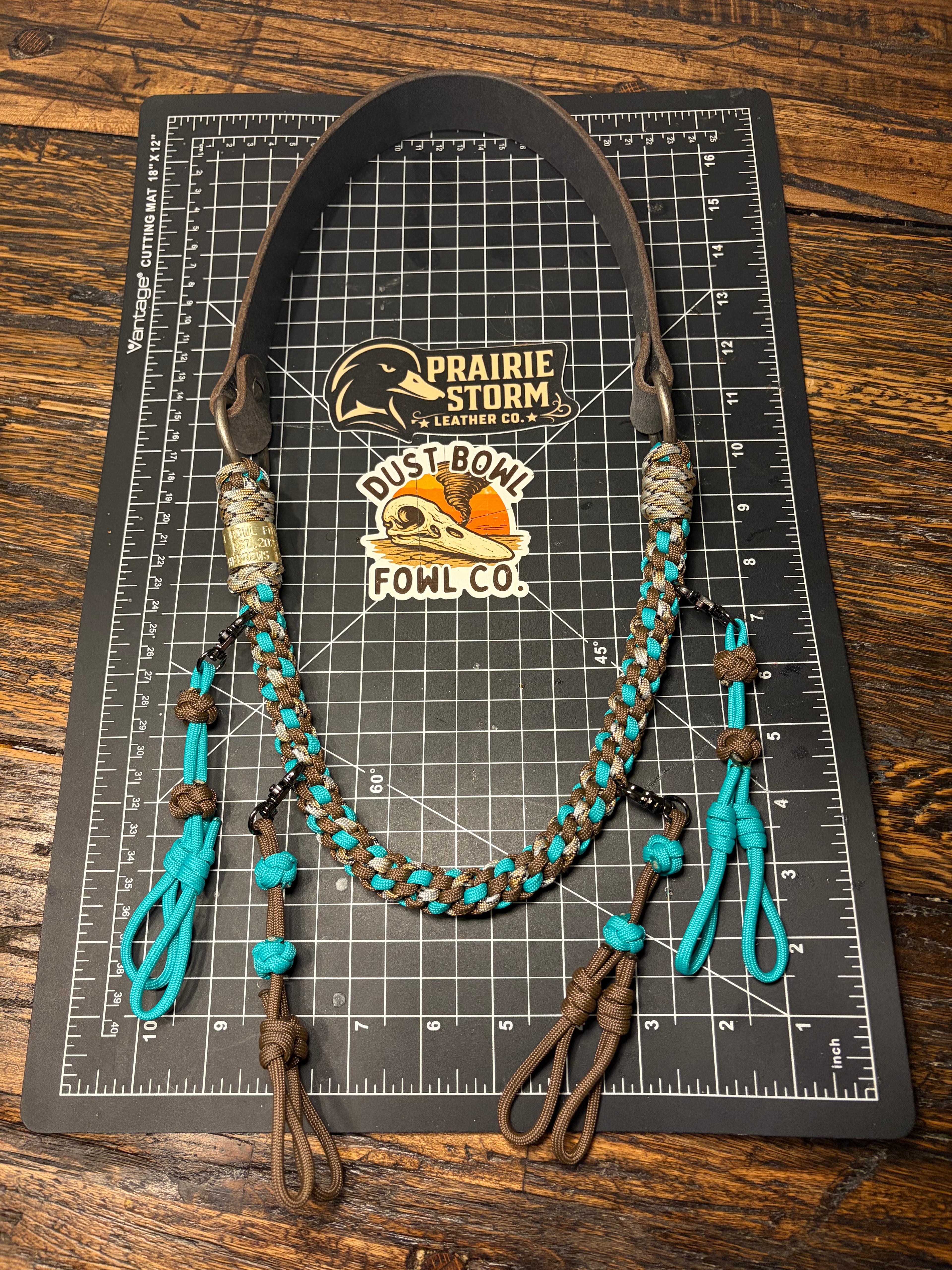 Leather x Half Round Lanyard - Pintail