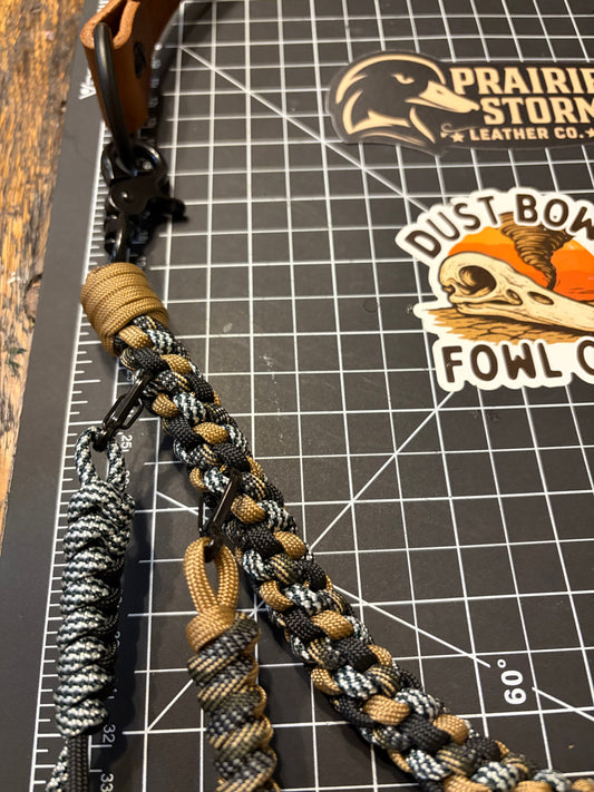 Hybrid Leather x Half Round Lanyard - Saint