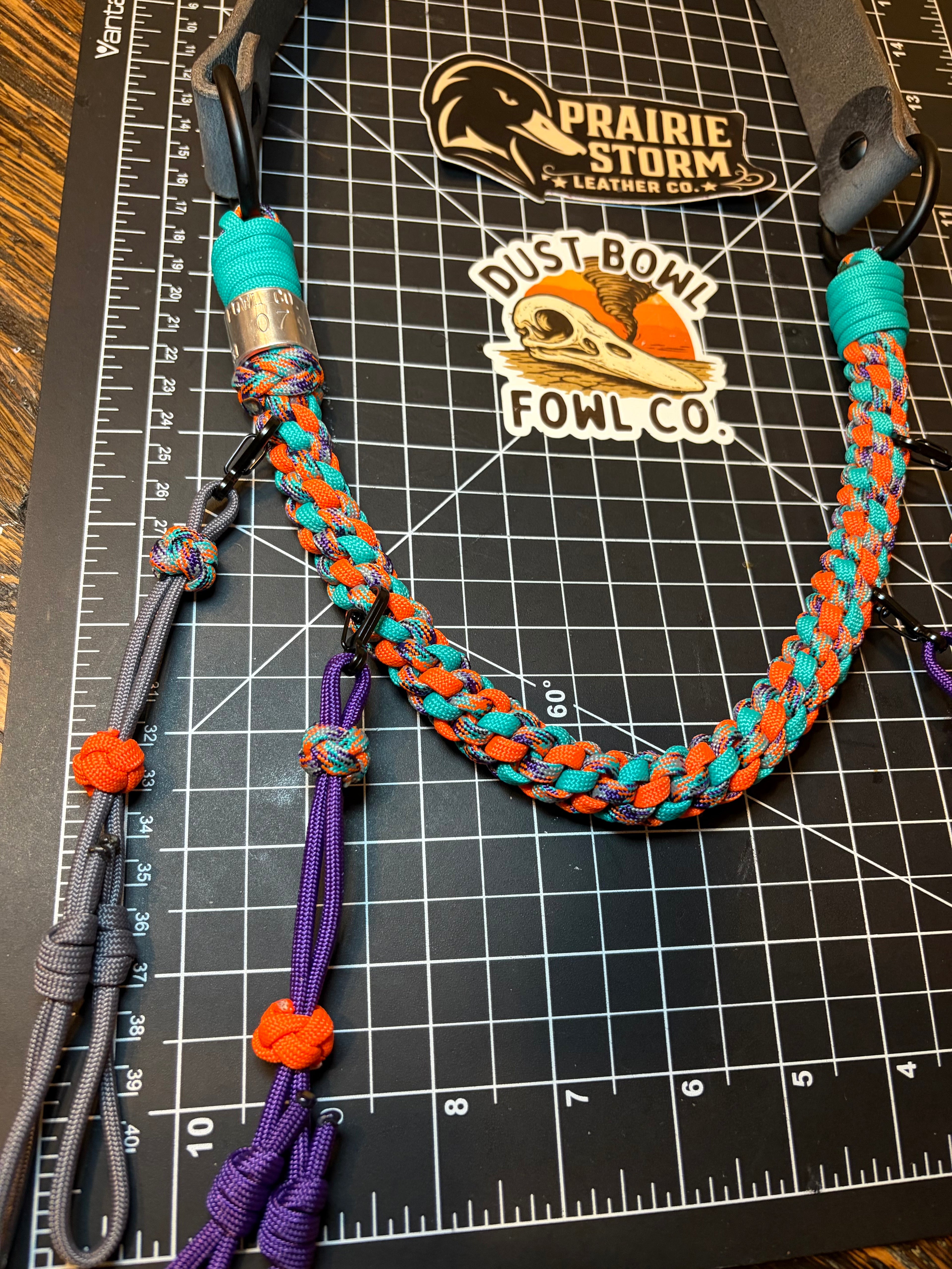 Leather x Half Round Lanyard - Miami
