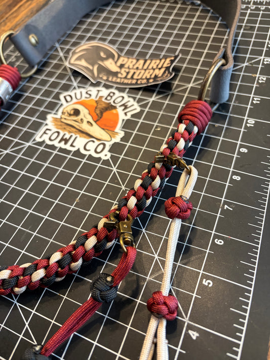Hybrid Leather x Half Round Lanyard - Sooner Magic