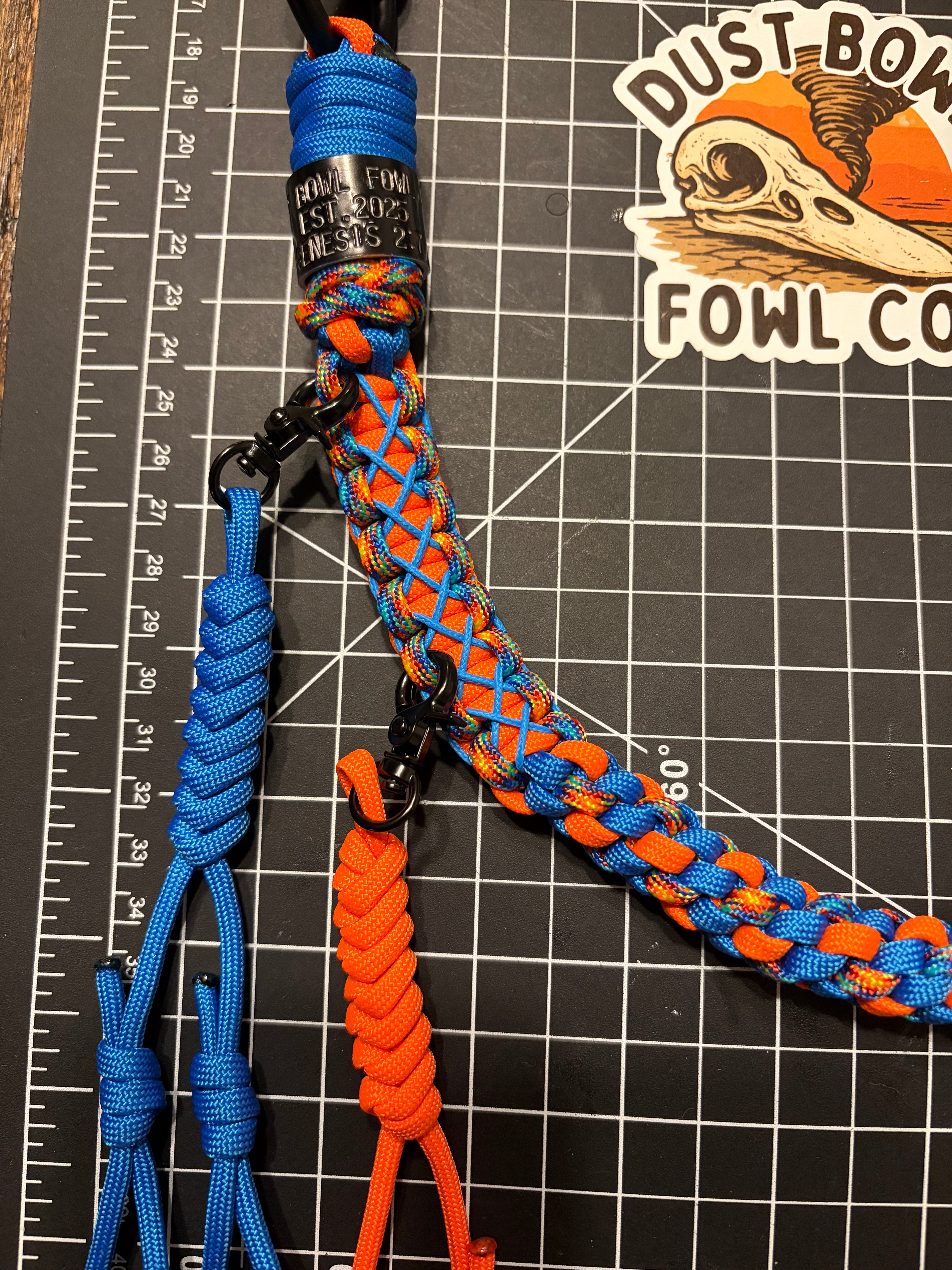 Leather x Half Round Lanyard - Thunder Up!