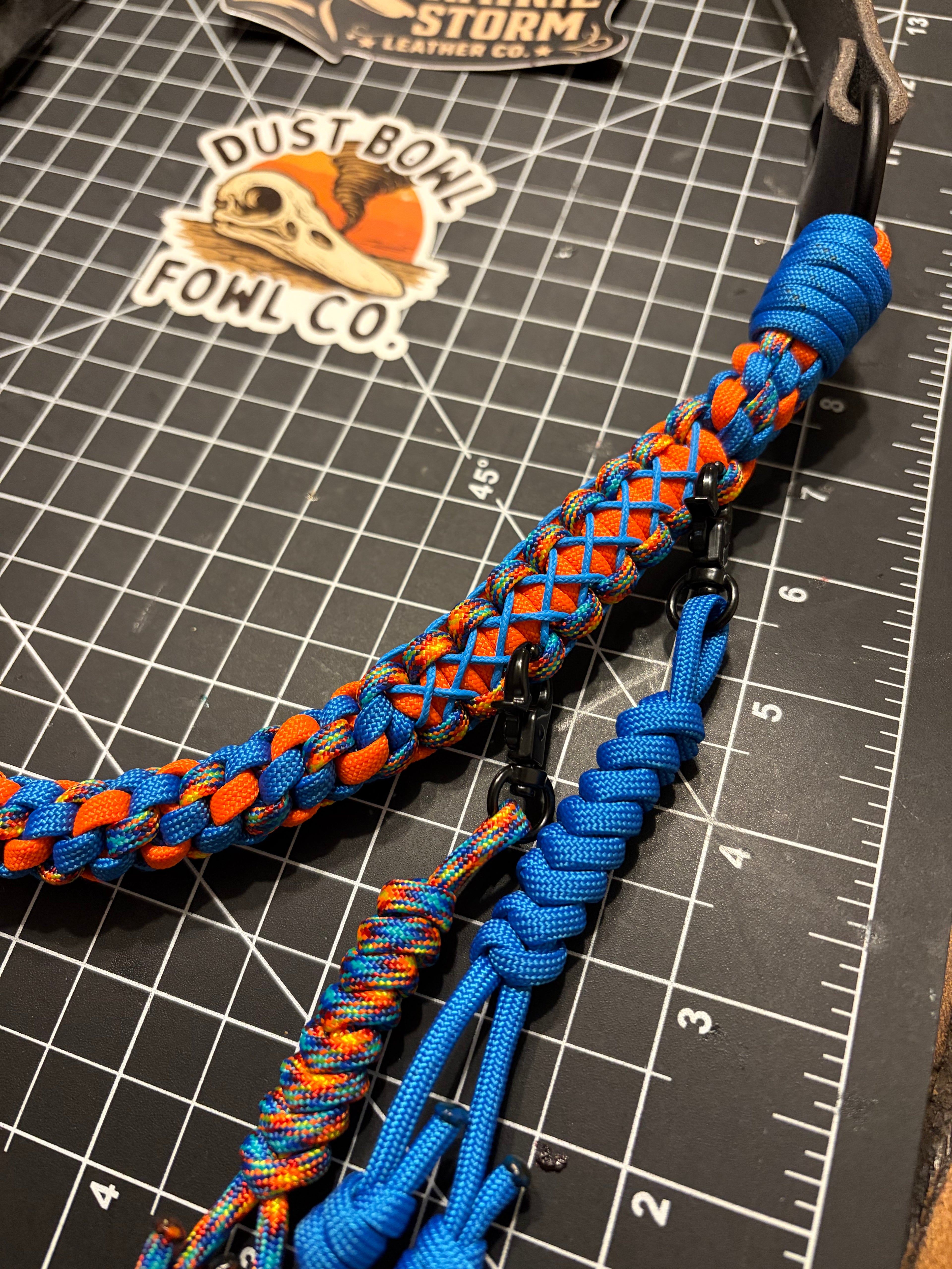 Leather x Half Round Lanyard - Thunder Up!