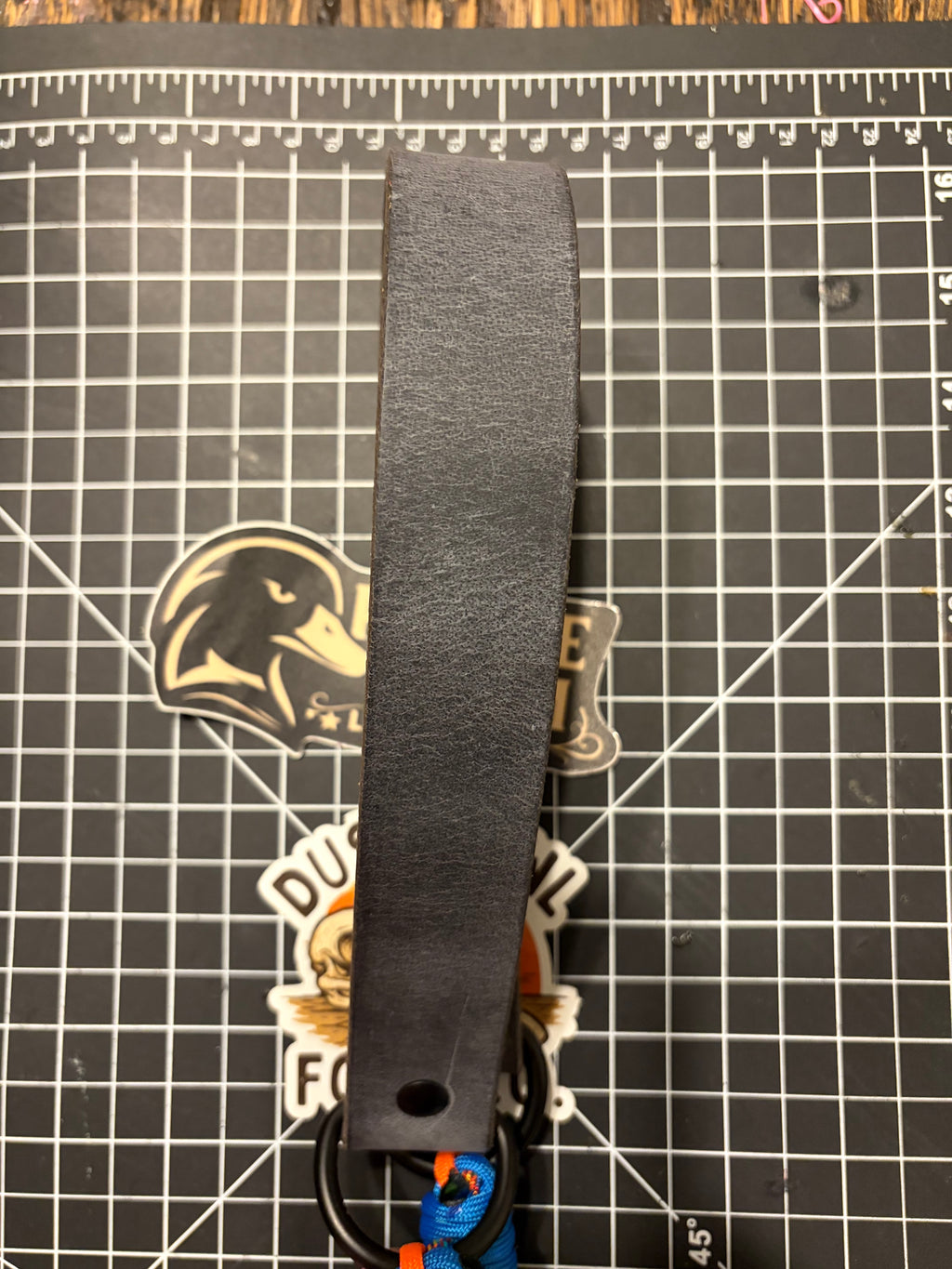 Leather x Half Round Lanyard - Thunder Up!