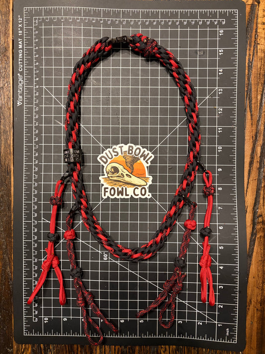 Shorty Round Braid - Red x Black