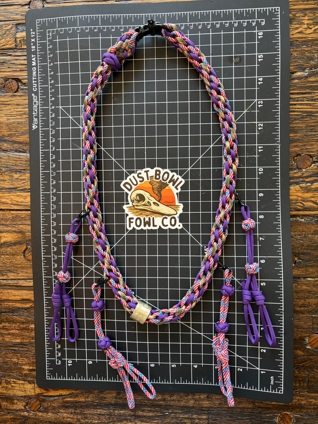 Shorty Round Braid - Merica x Purple
