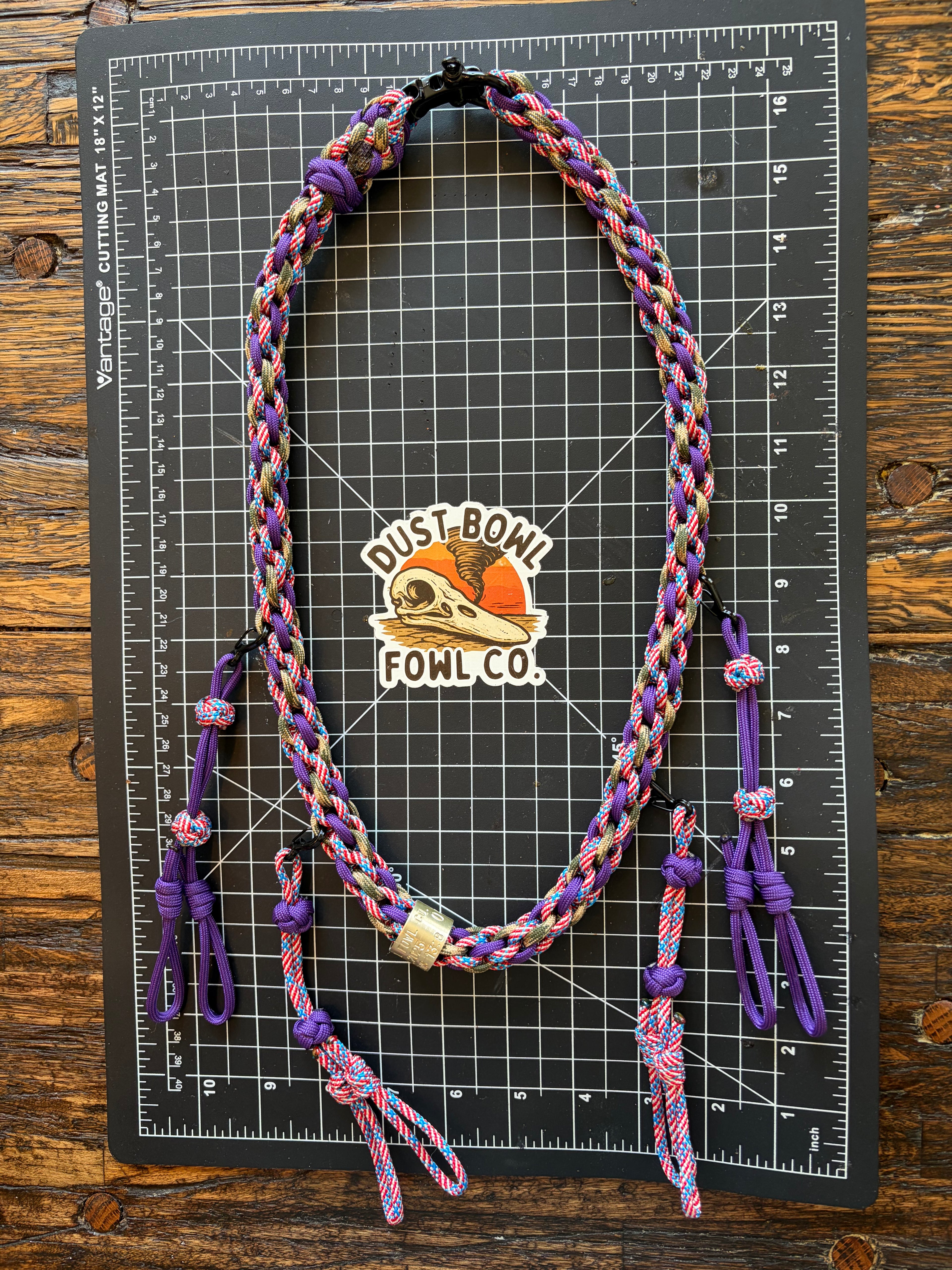 Shorty Round Braid - Merica x Purple
