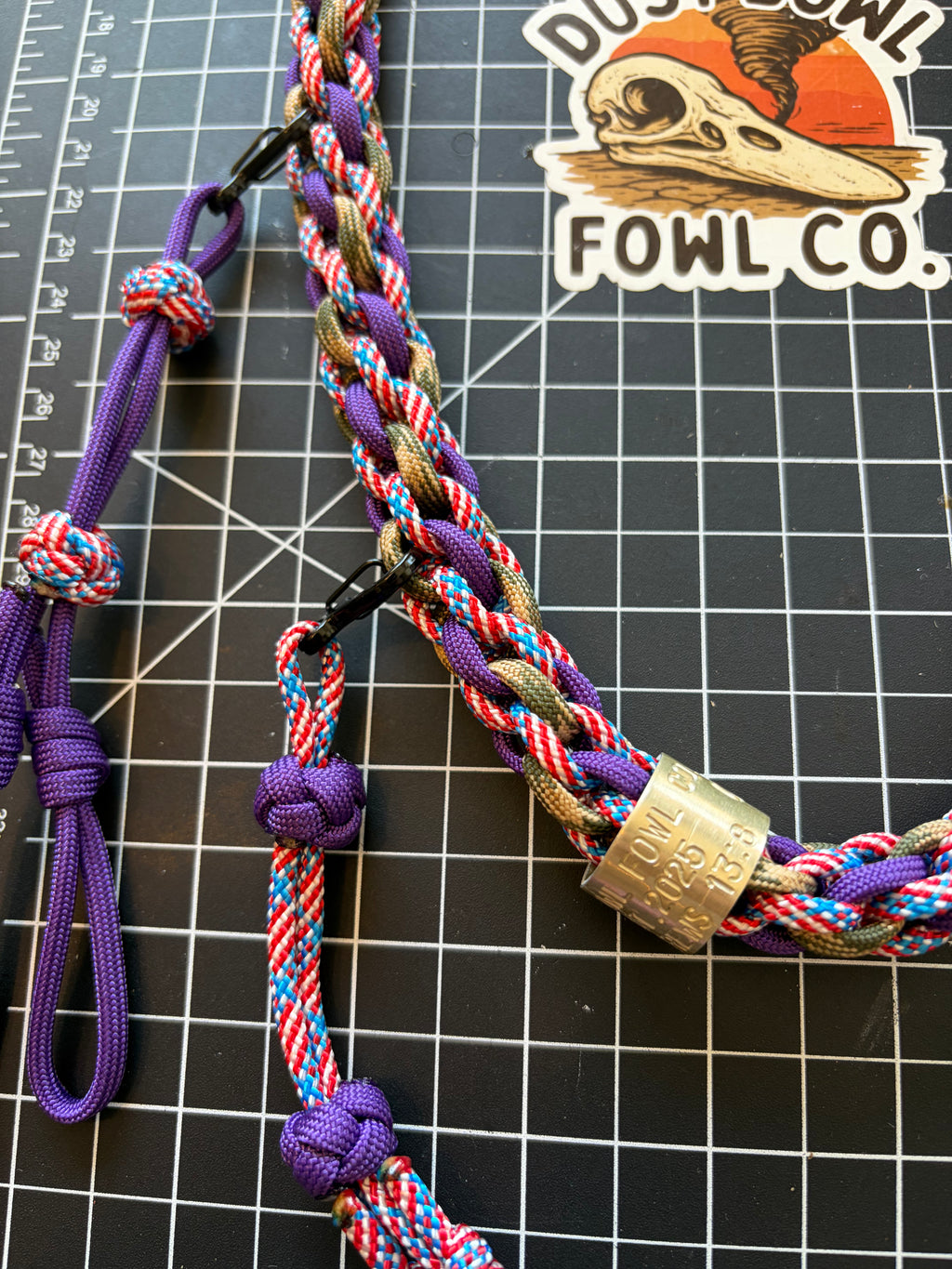 Shorty Round Braid - Merica x Purple
