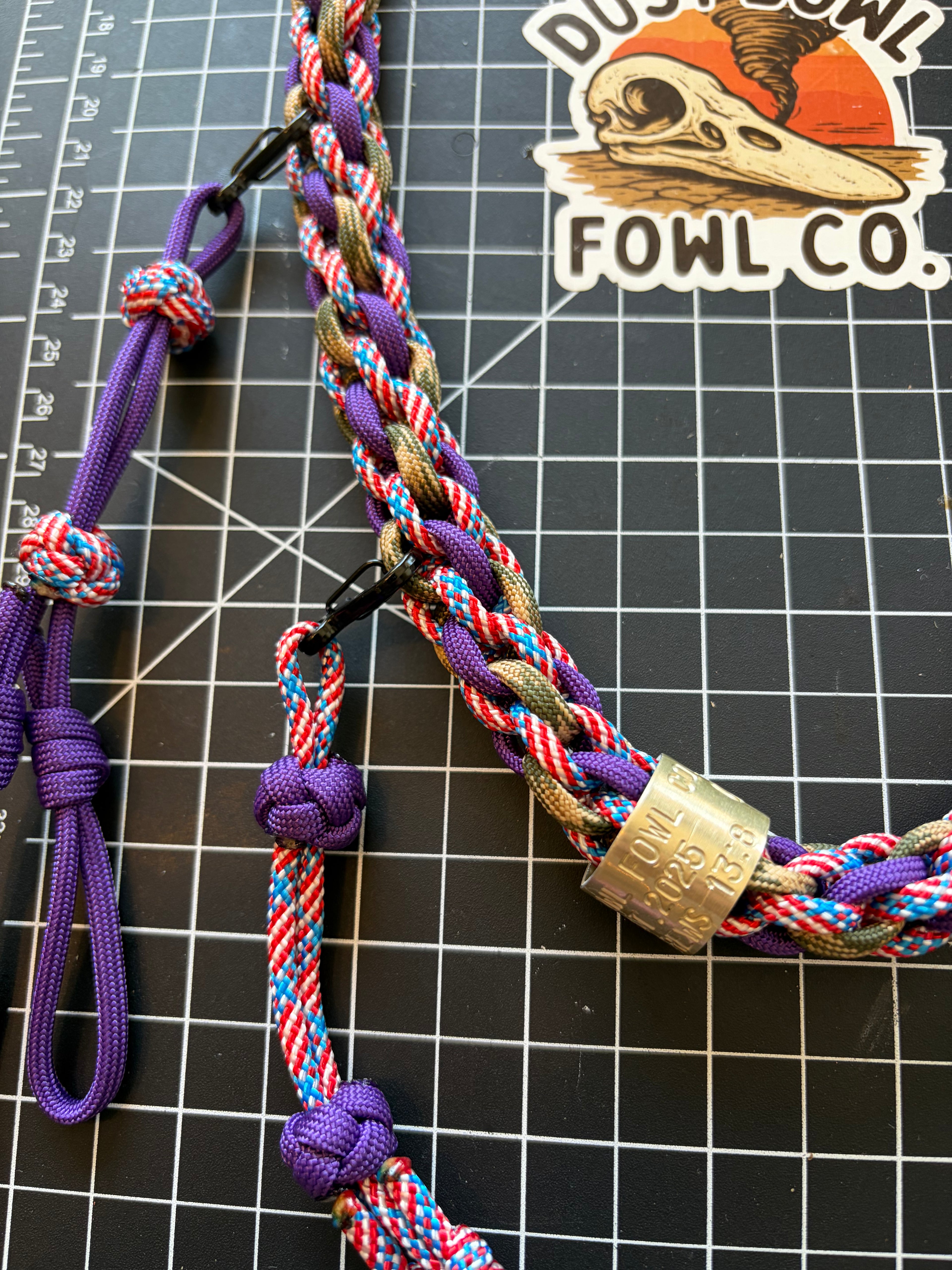Shorty Round Braid - Merica x Purple