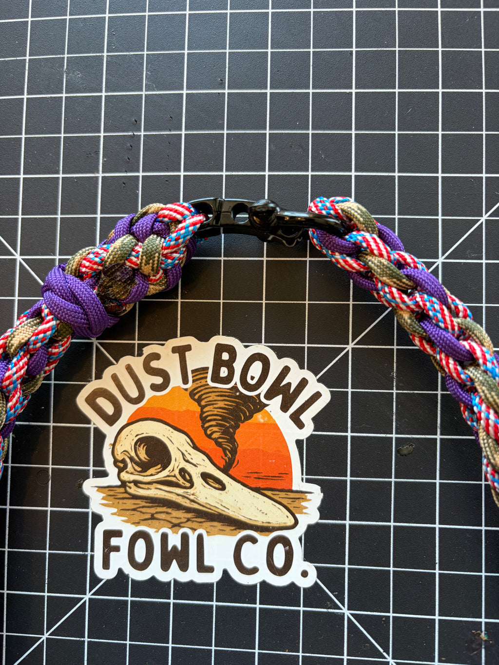 Shorty Round Braid - Merica x Purple