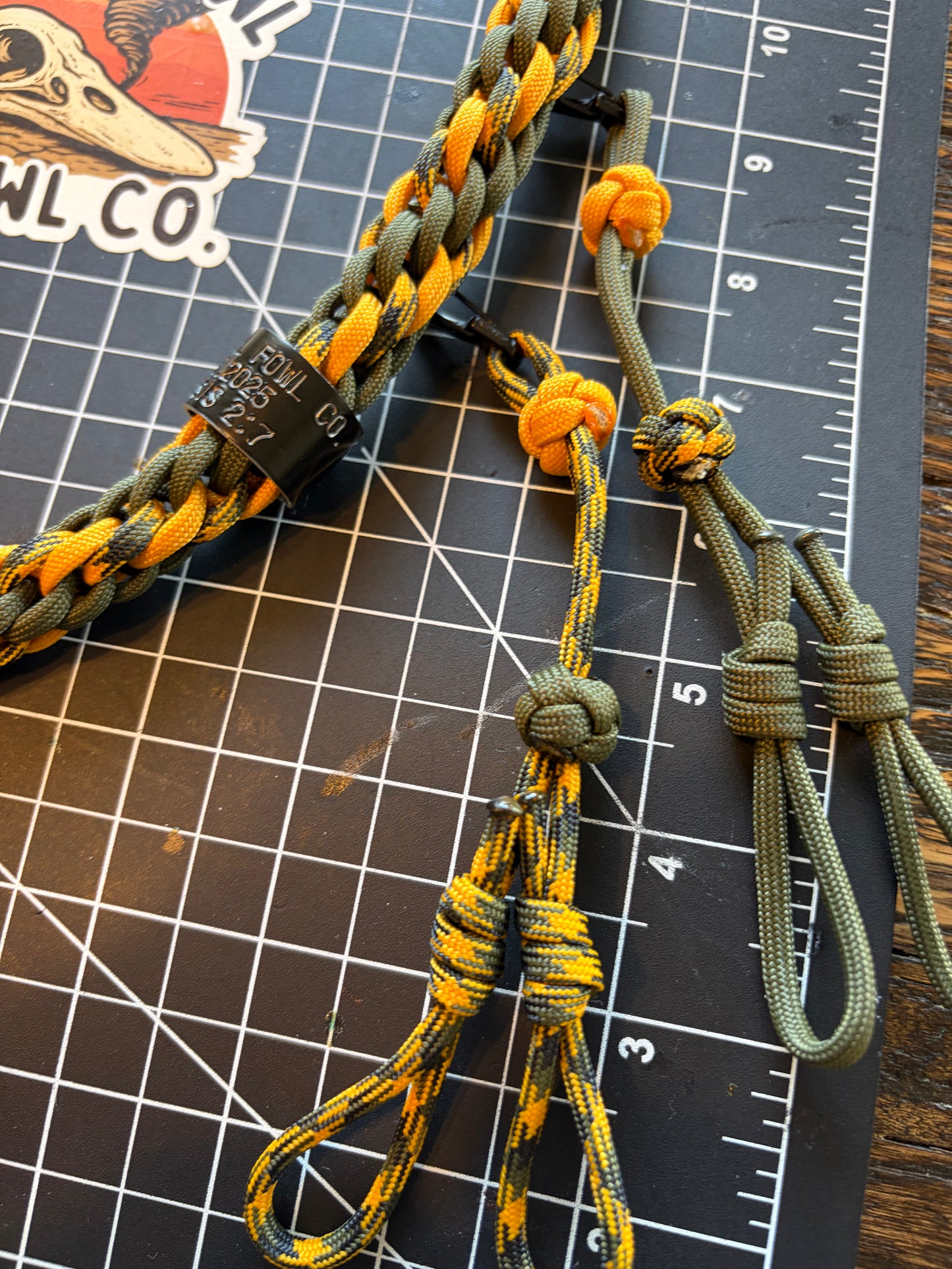 Shorty Round Braid - OD Green x Yellow