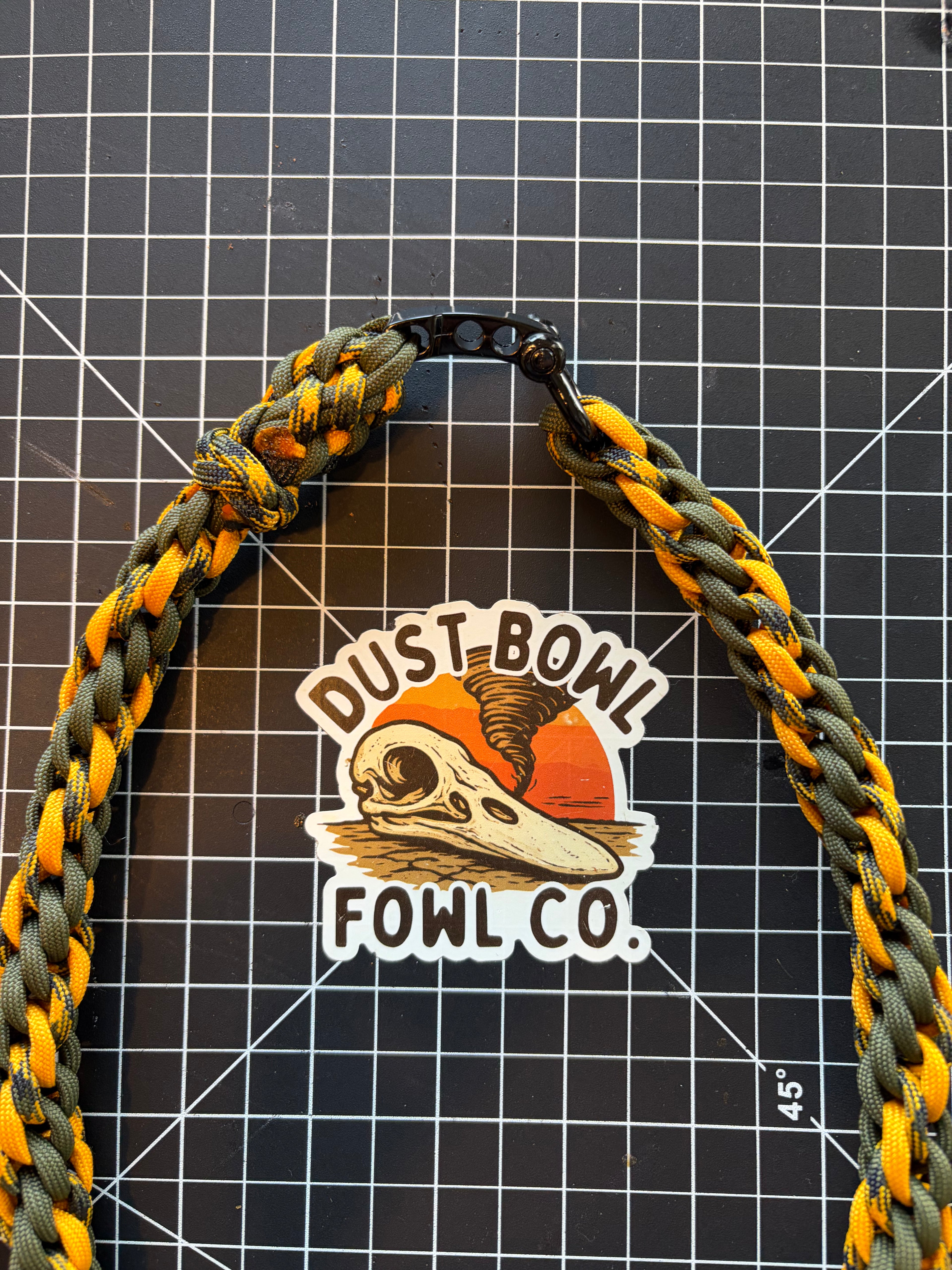 Shorty Round Braid - OD Green x Yellow