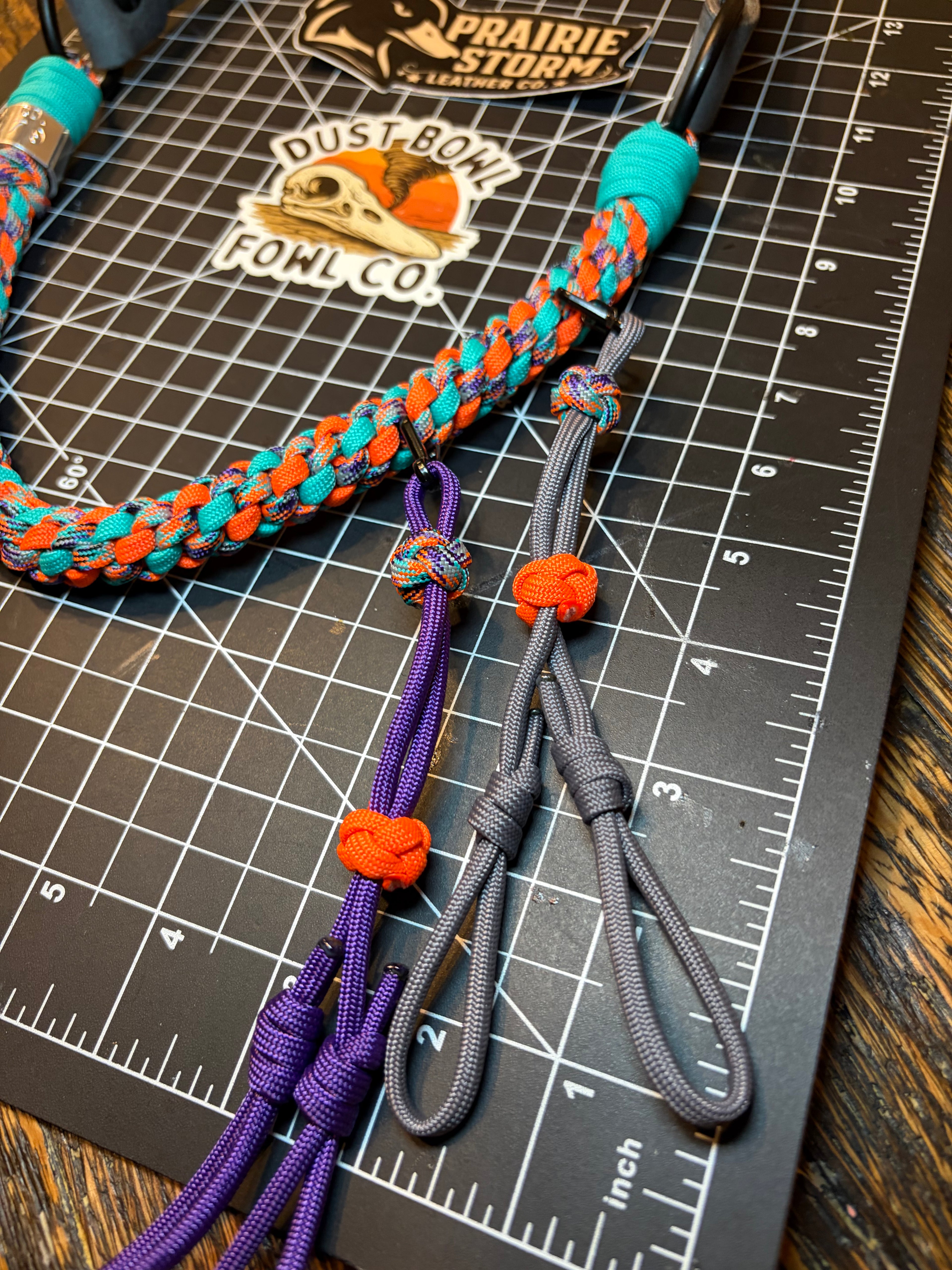 Leather x Half Round Lanyard - Miami