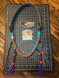 Leather x Half Round Lanyard - Miami