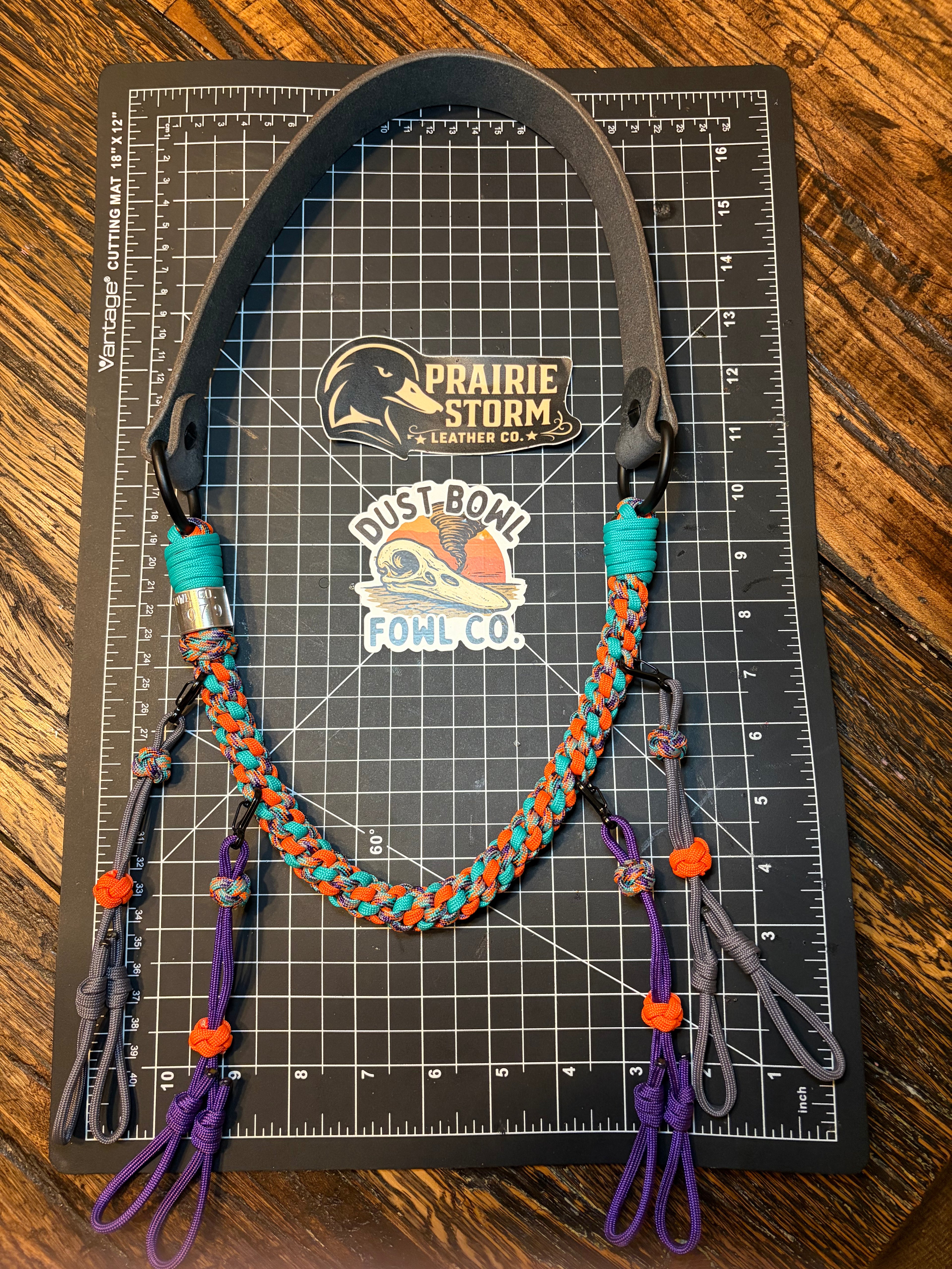 Leather x Half Round Lanyard - Miami