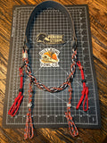 Leather x Half Round Lanyard - Redline