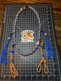 Shorty Round Braid Thin Line - Blue & Gold