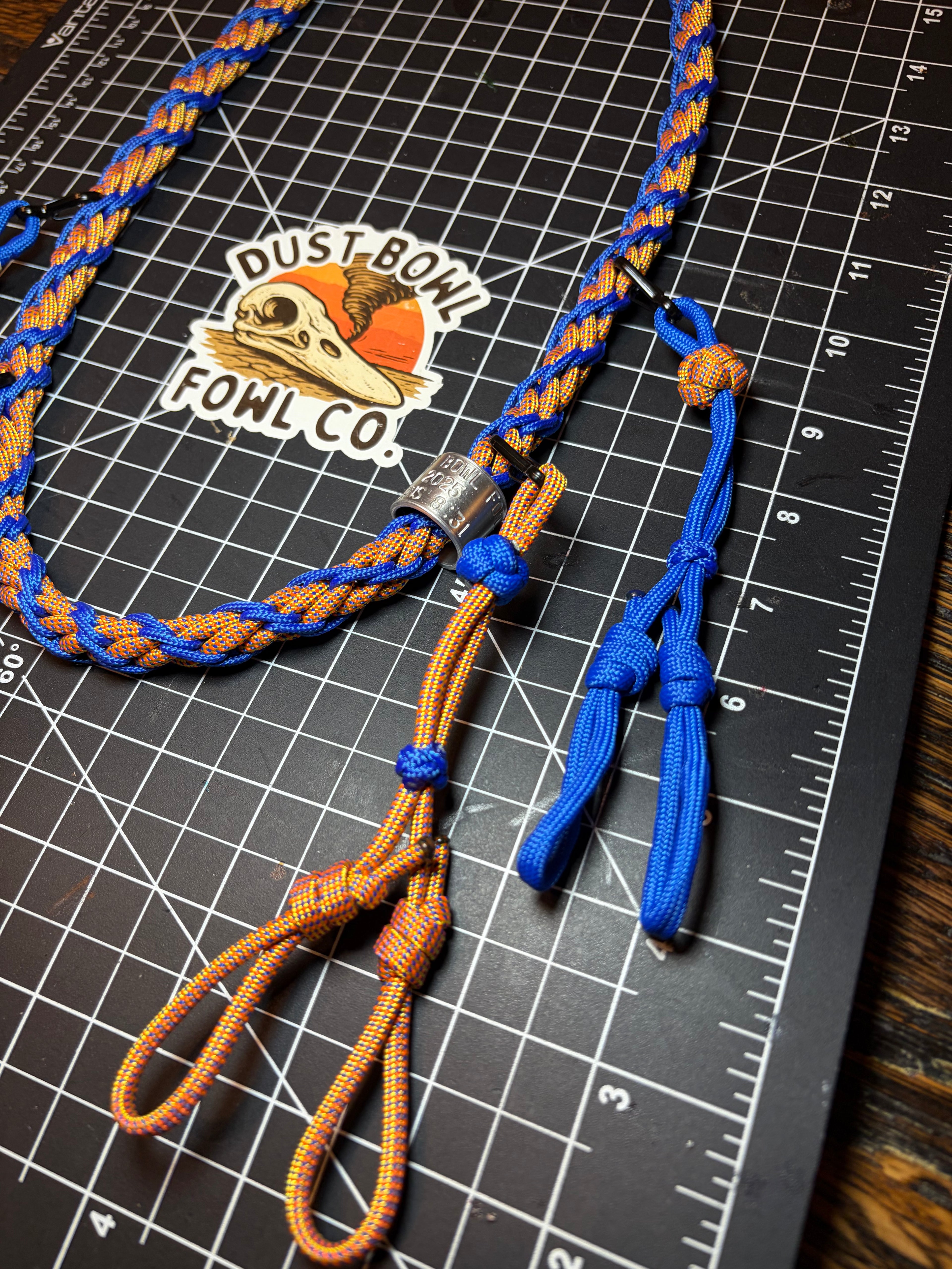 Shorty Round Braid Thin Line - Blue & Gold