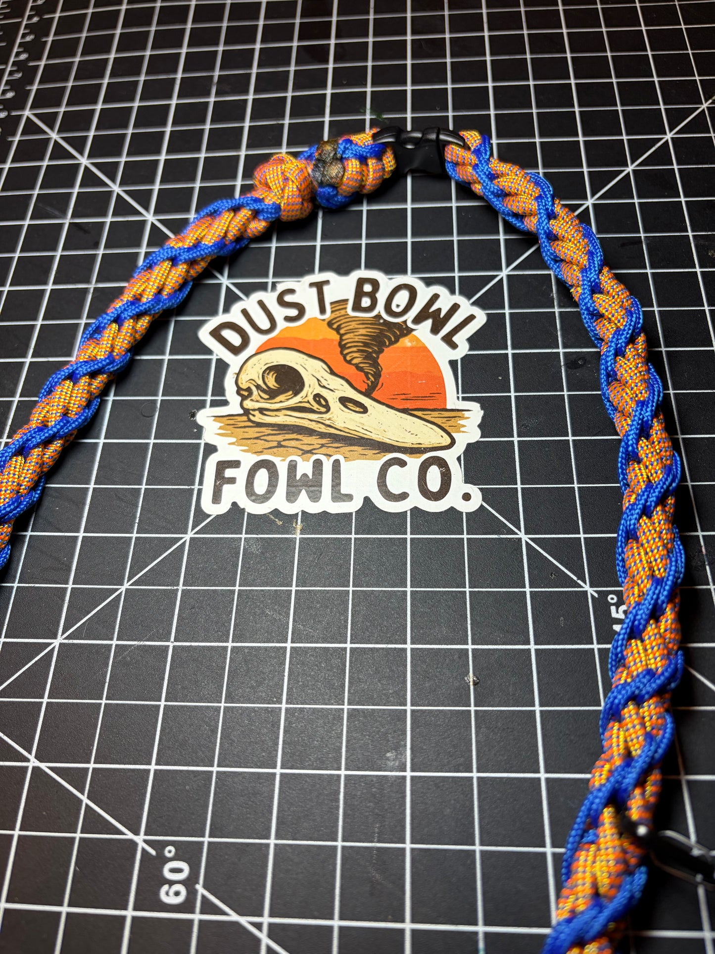 Shorty Round Braid Thin Line - Blue & Gold