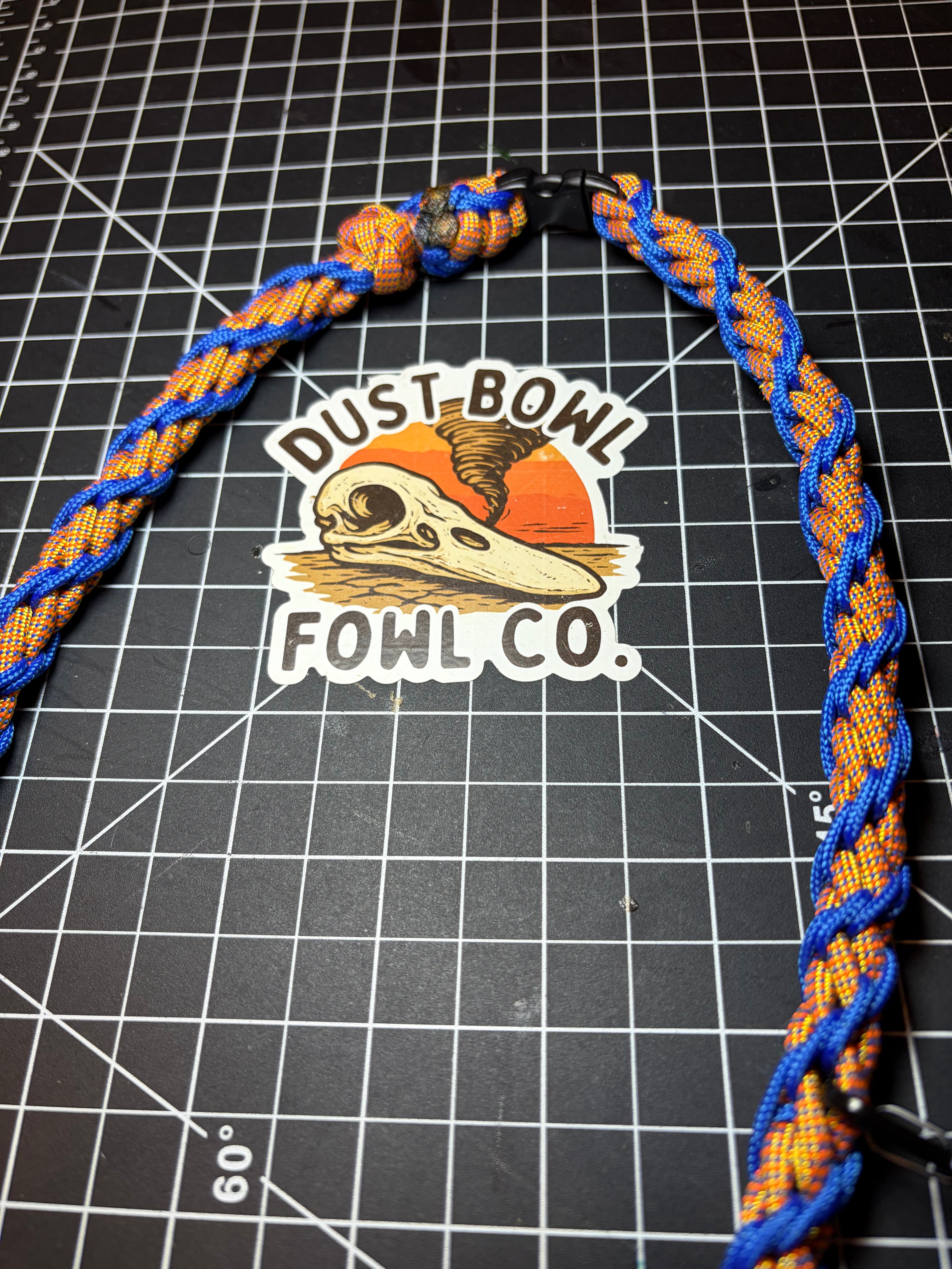 Shorty Round Braid Thin Line - Blue & Gold