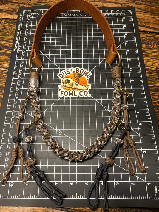 Leather x Half Round Lanyard - kookie Crisp