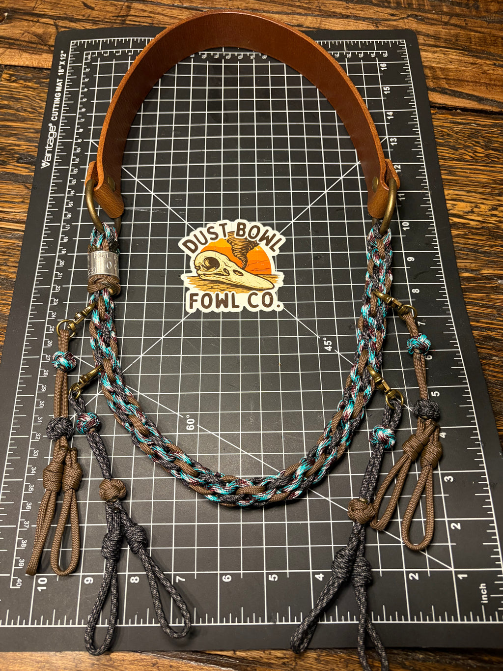 Leather x Half Round Lanyard - Western