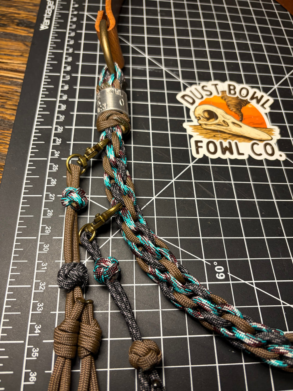 Leather x Half Round Lanyard - Western