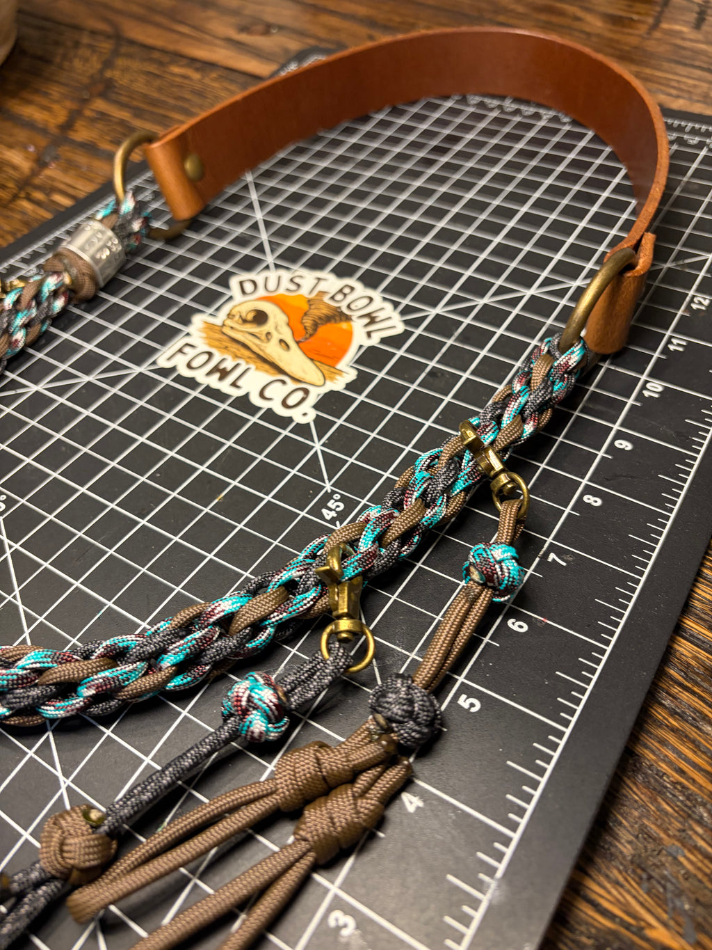 Leather x Half Round Lanyard - Western