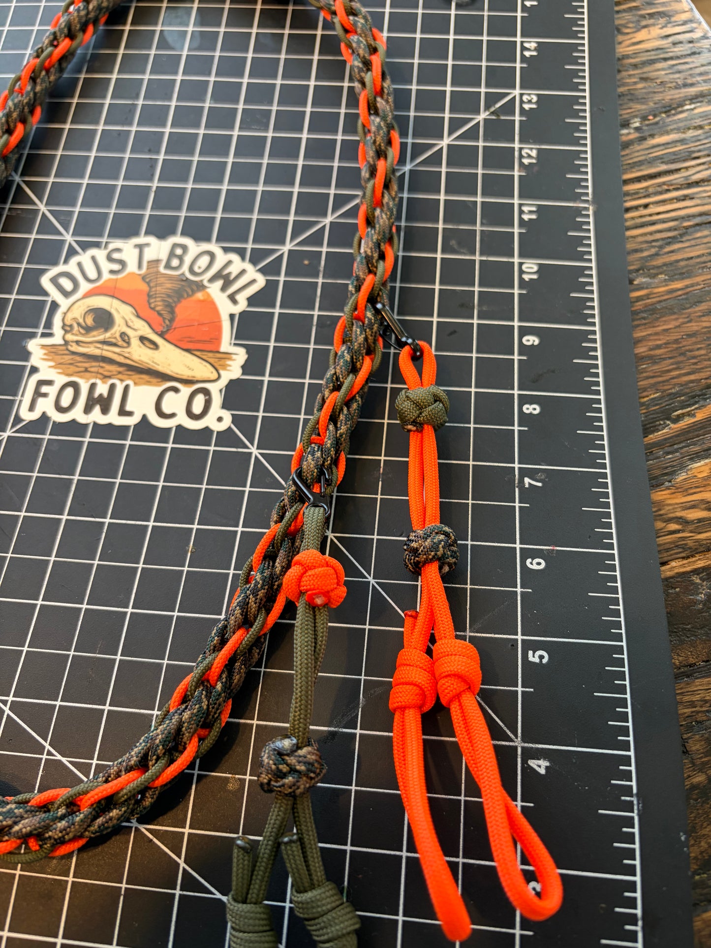 Shorty Round Braid Thin Line -  Blaze Orange