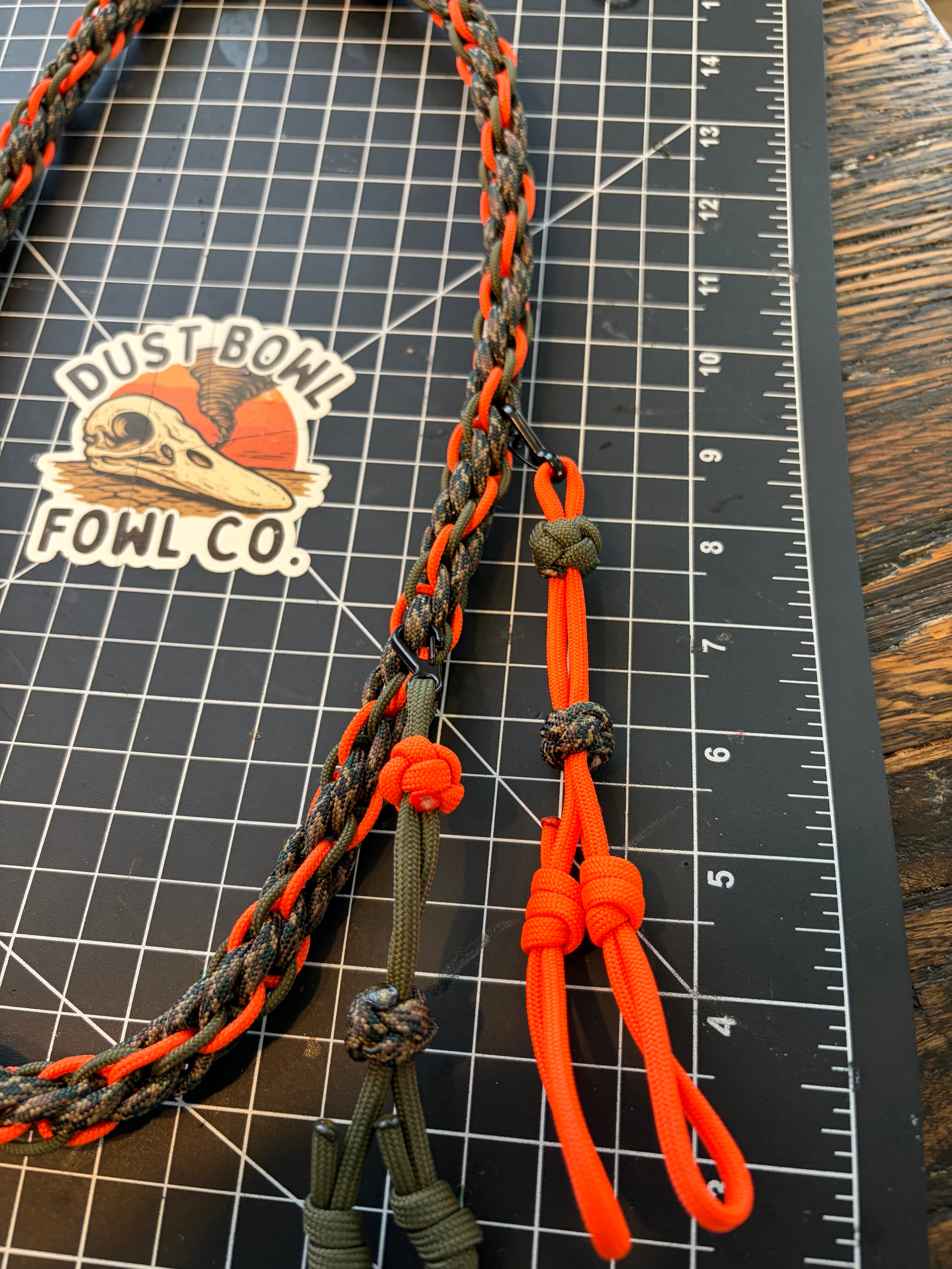 Shorty Round Braid Thin Line -  Blaze Orange